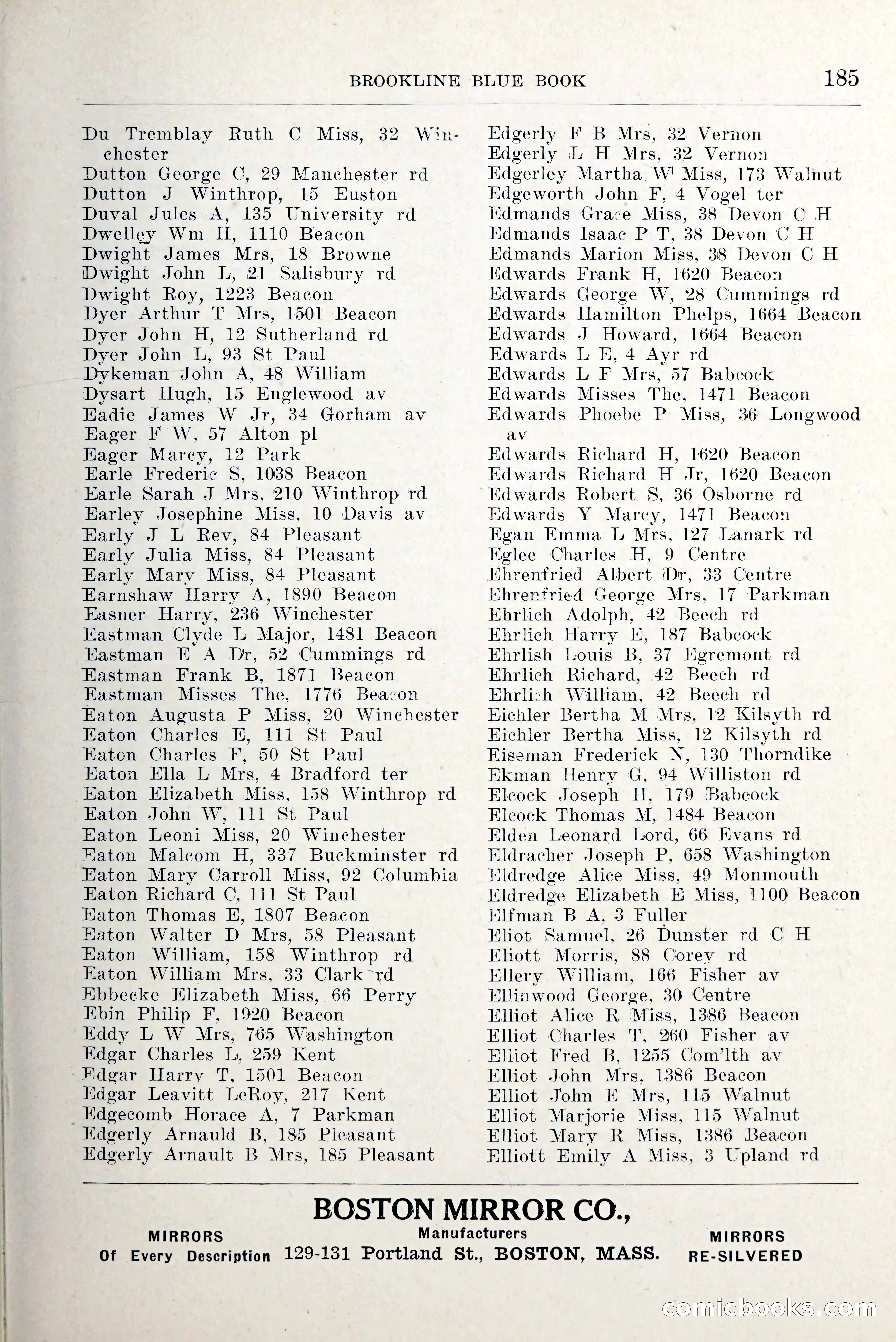 Blue Book of Brookline and Longwood — page 232 of 349