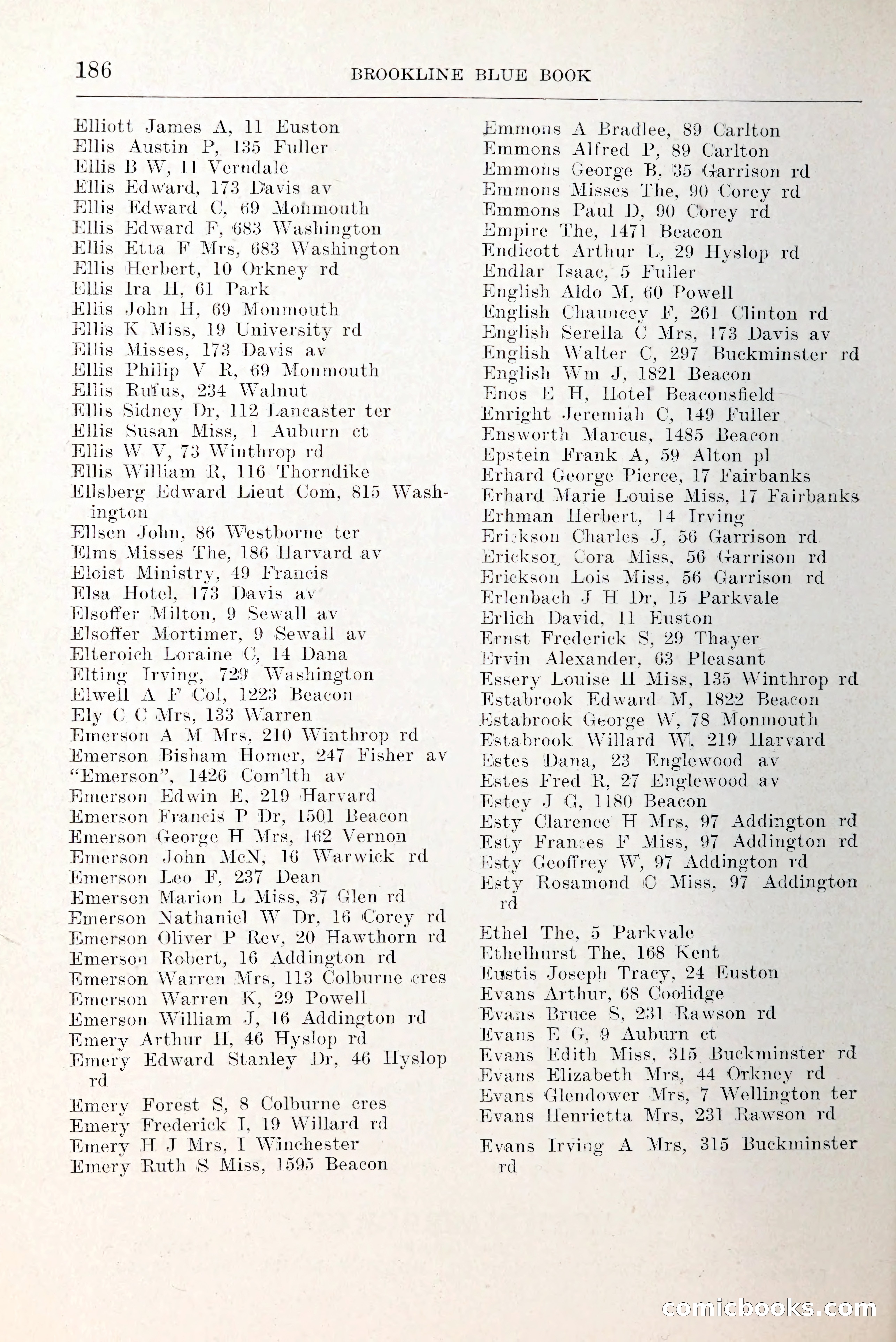 Blue Book of Brookline and Longwood — page 233 of 349