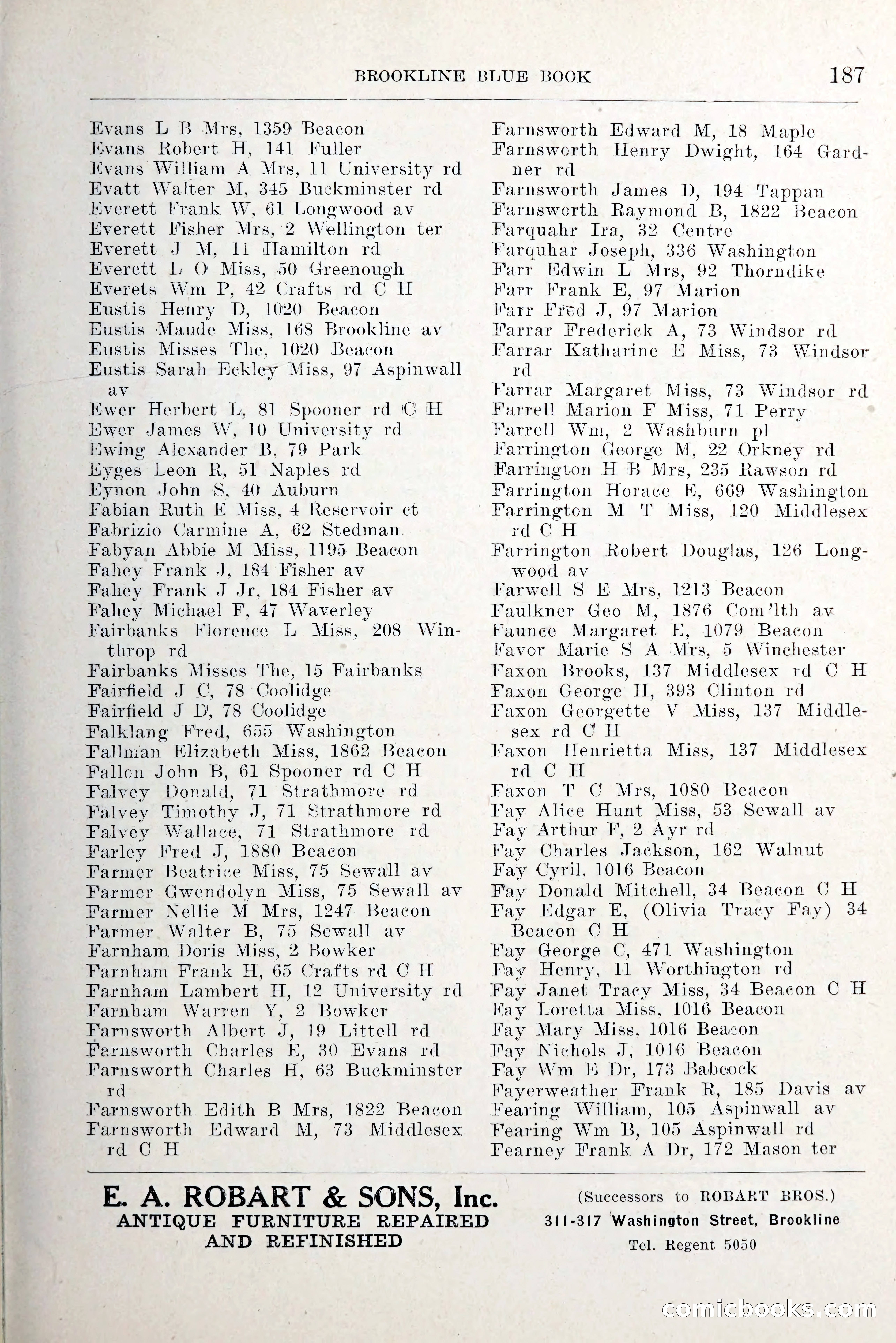 Blue Book of Brookline and Longwood — page 234 of 349