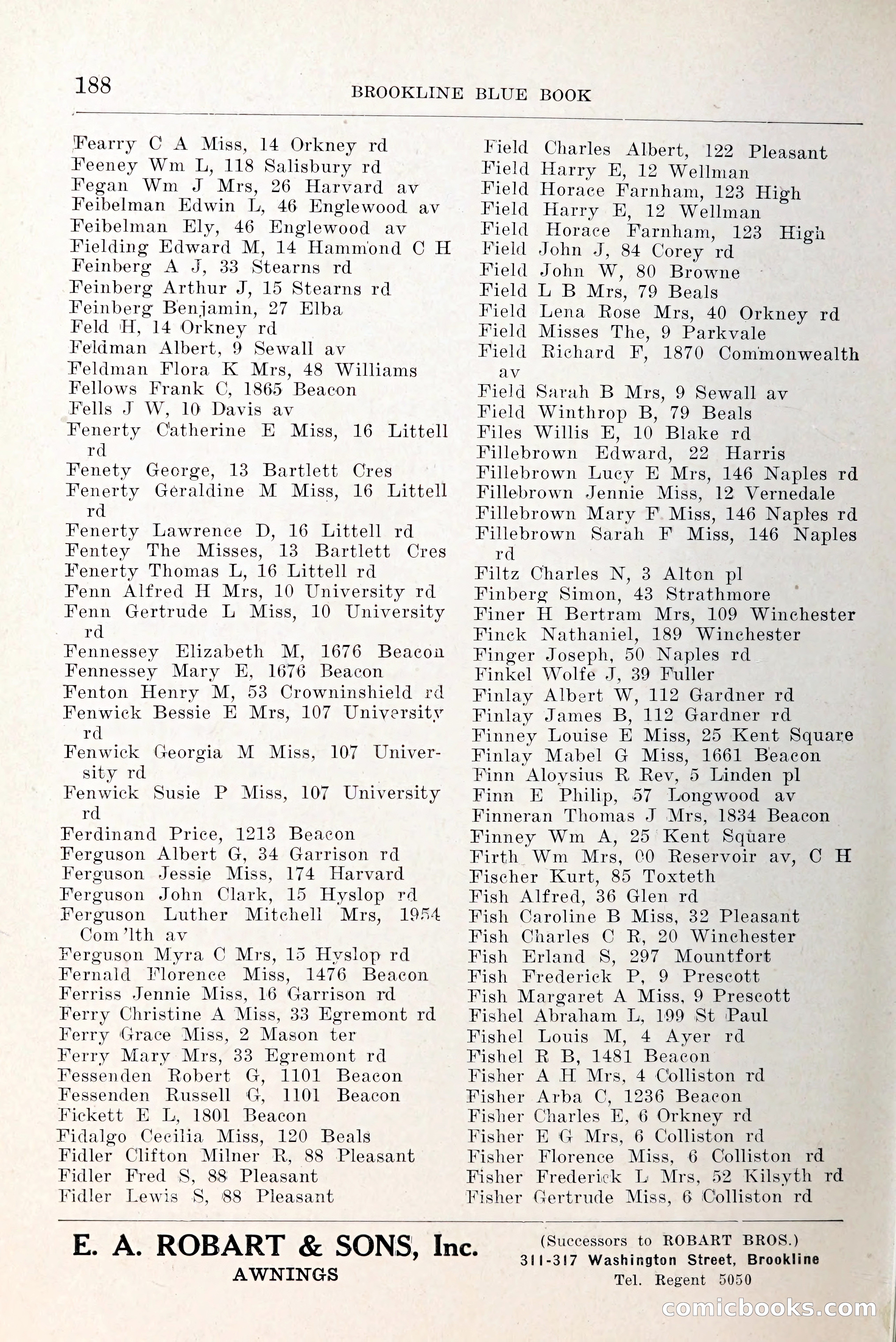 Blue Book of Brookline and Longwood — page 235 of 349