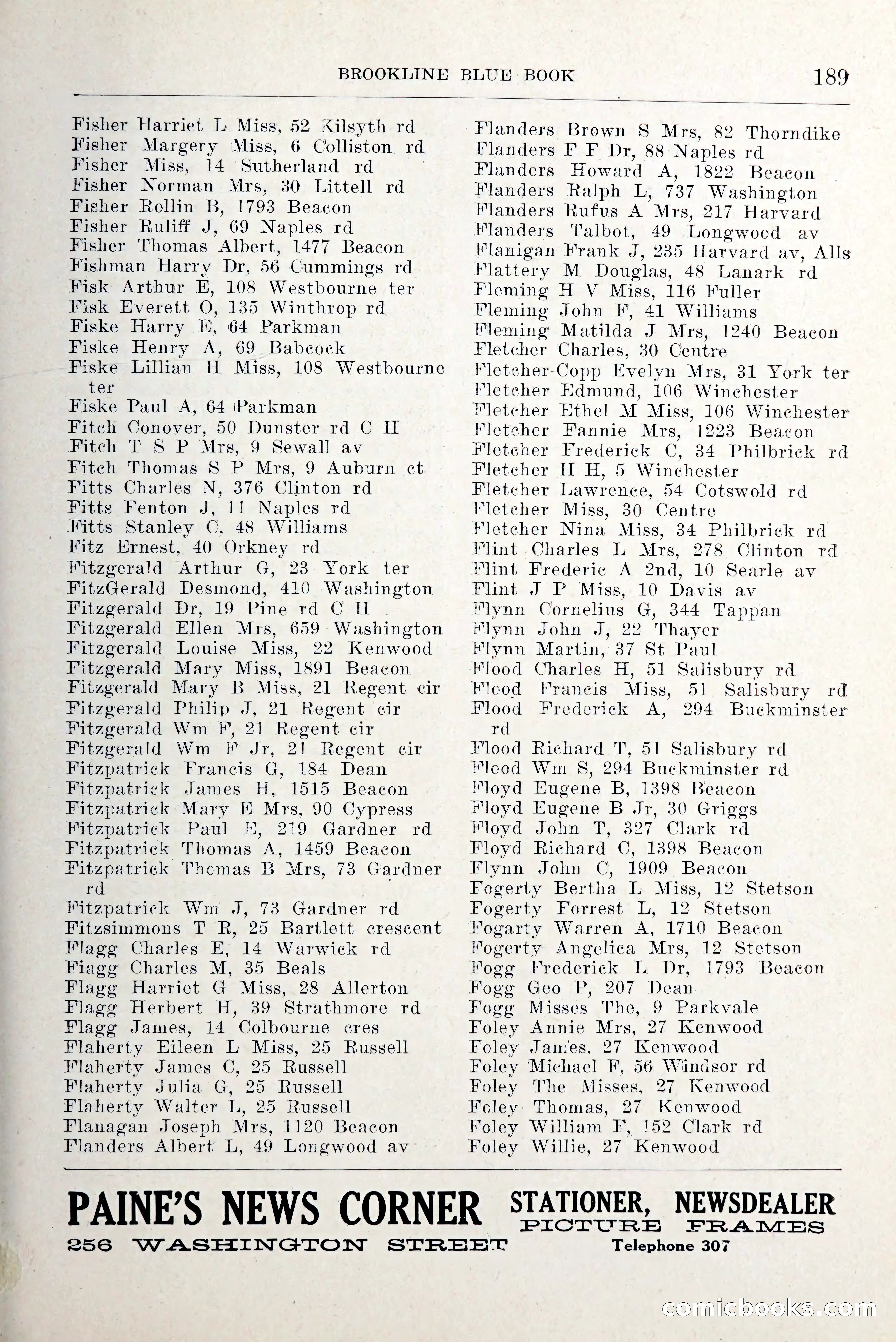 Blue Book of Brookline and Longwood — page 236 of 349