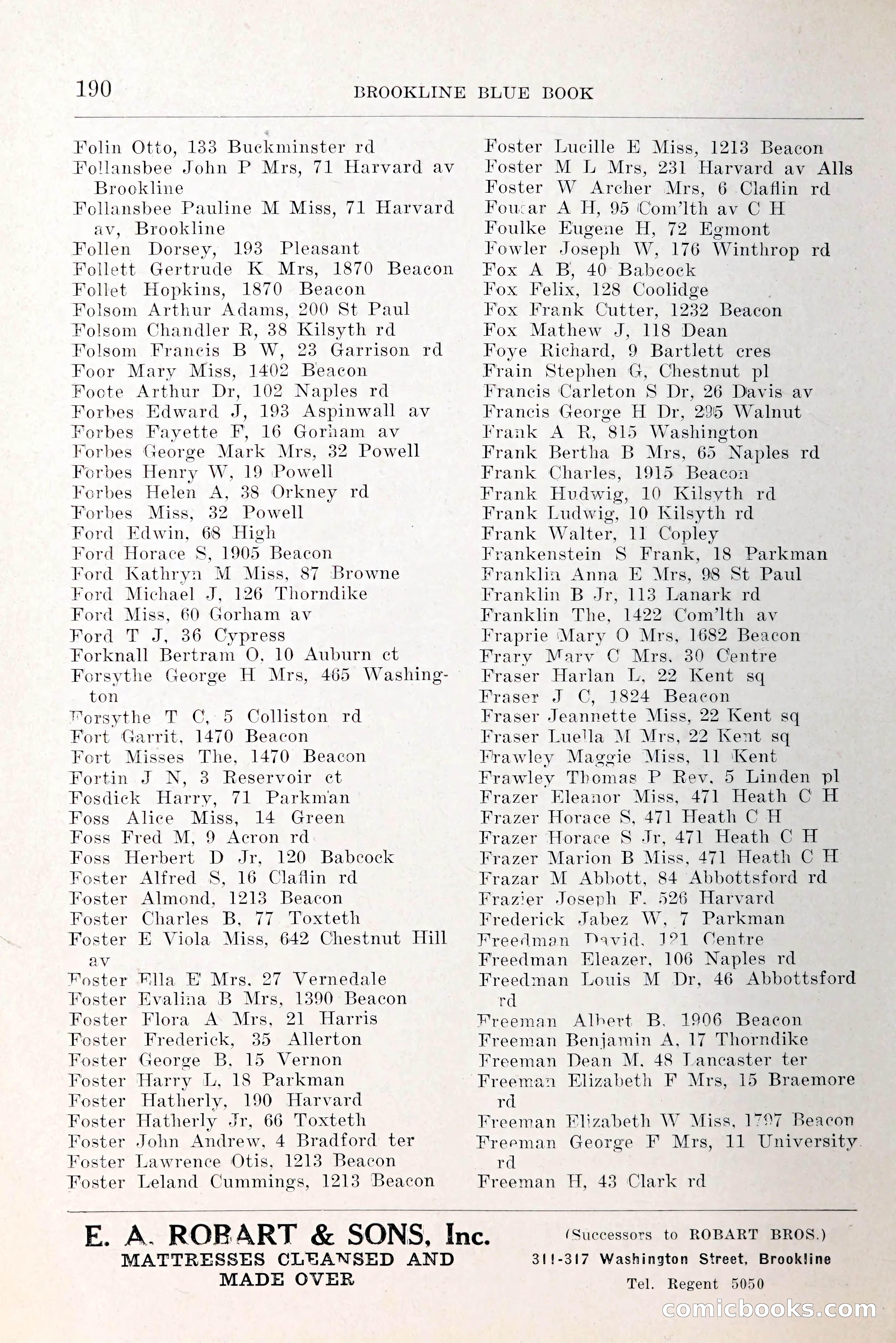 Blue Book of Brookline and Longwood — page 237 of 349