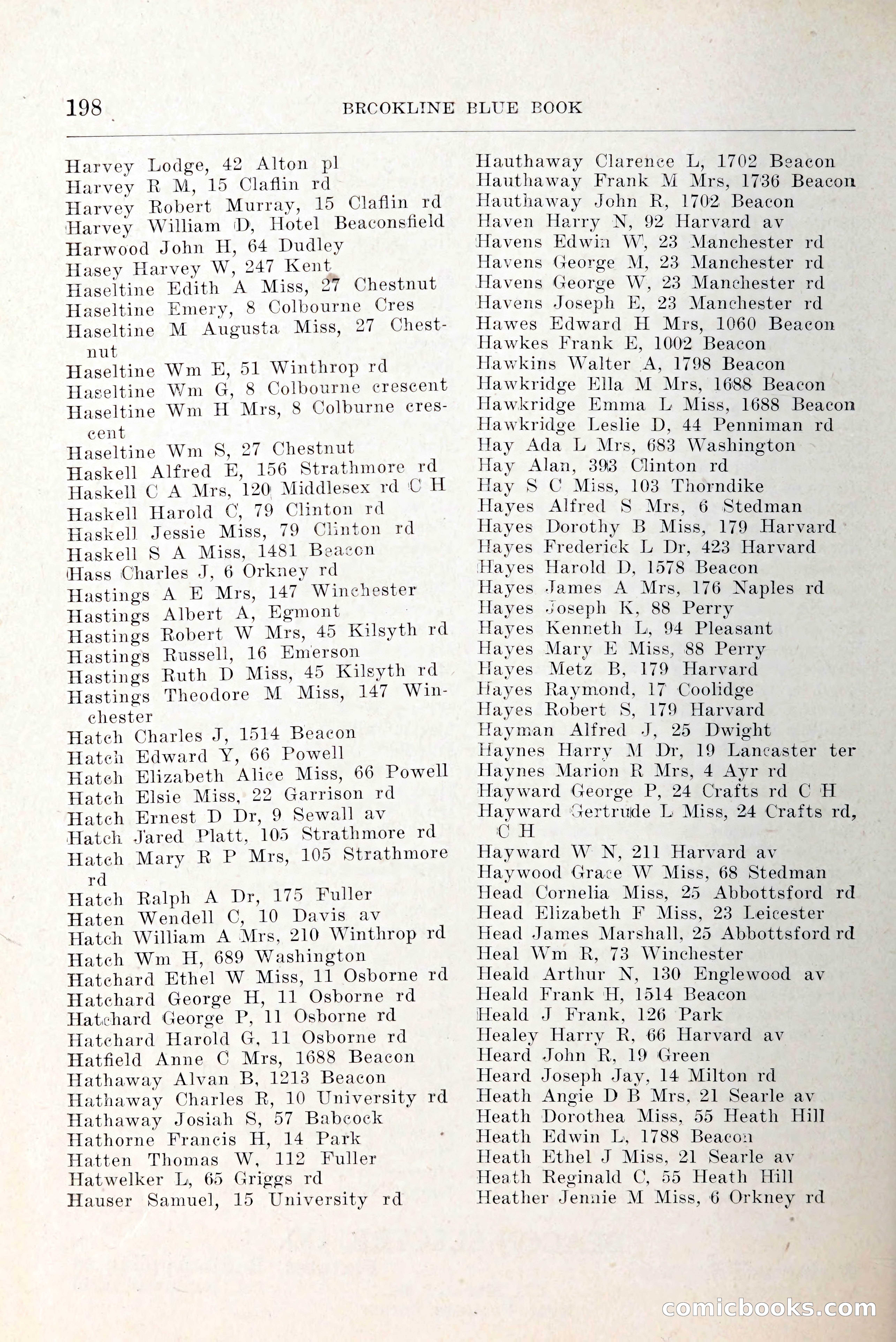 Blue Book of Brookline and Longwood — page 245 of 349