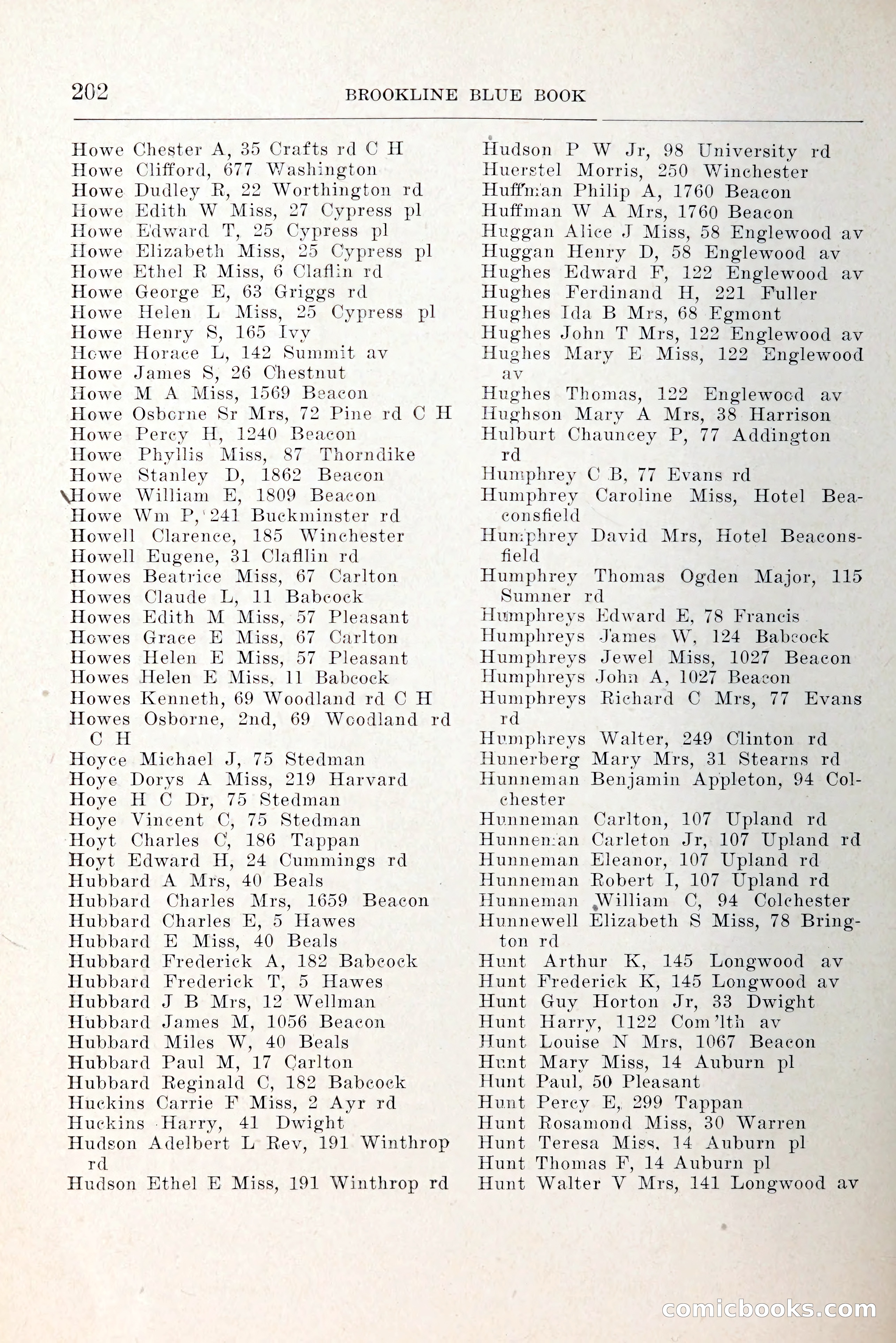 Blue Book of Brookline and Longwood — page 249 of 349