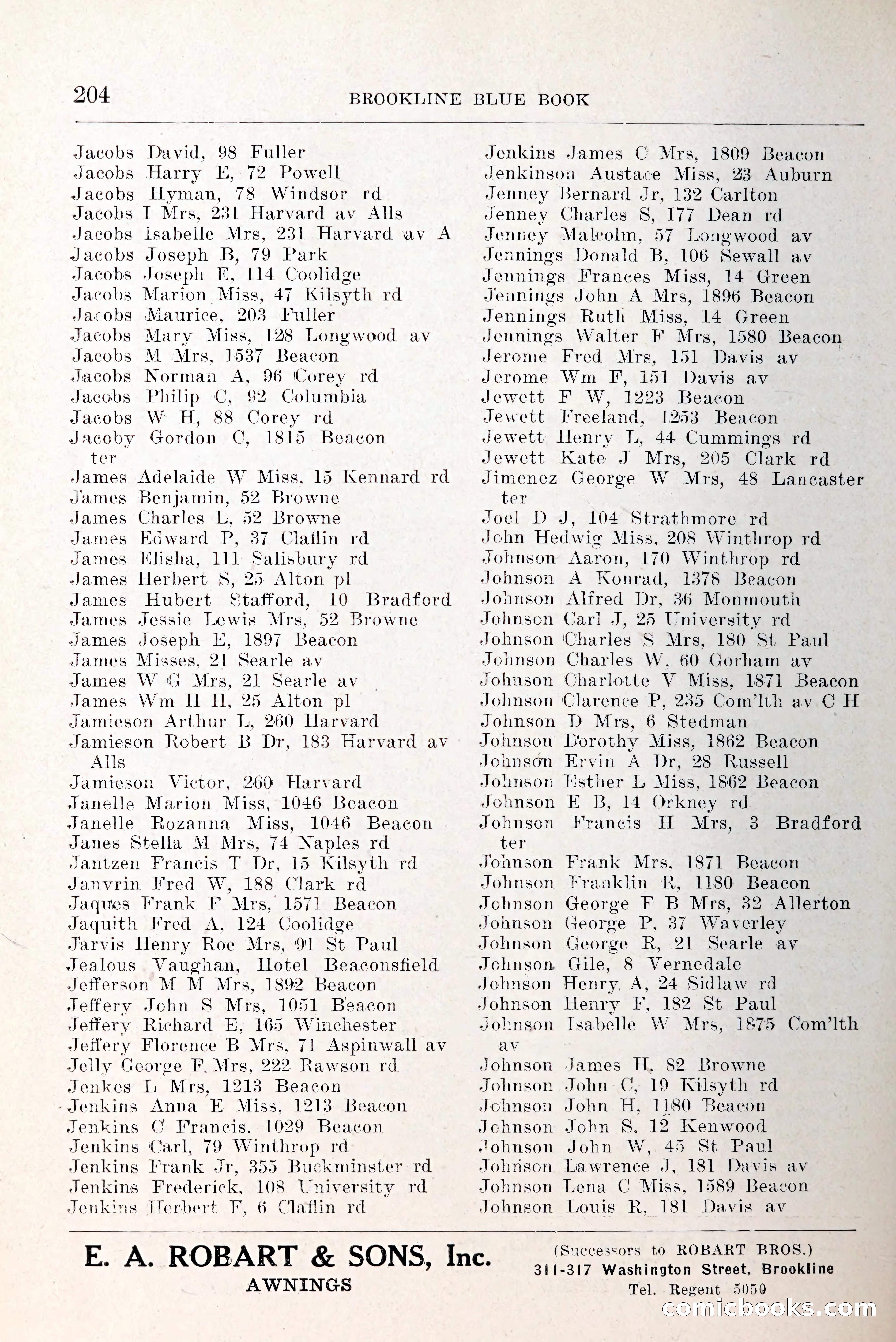 Blue Book of Brookline and Longwood — page 251 of 349