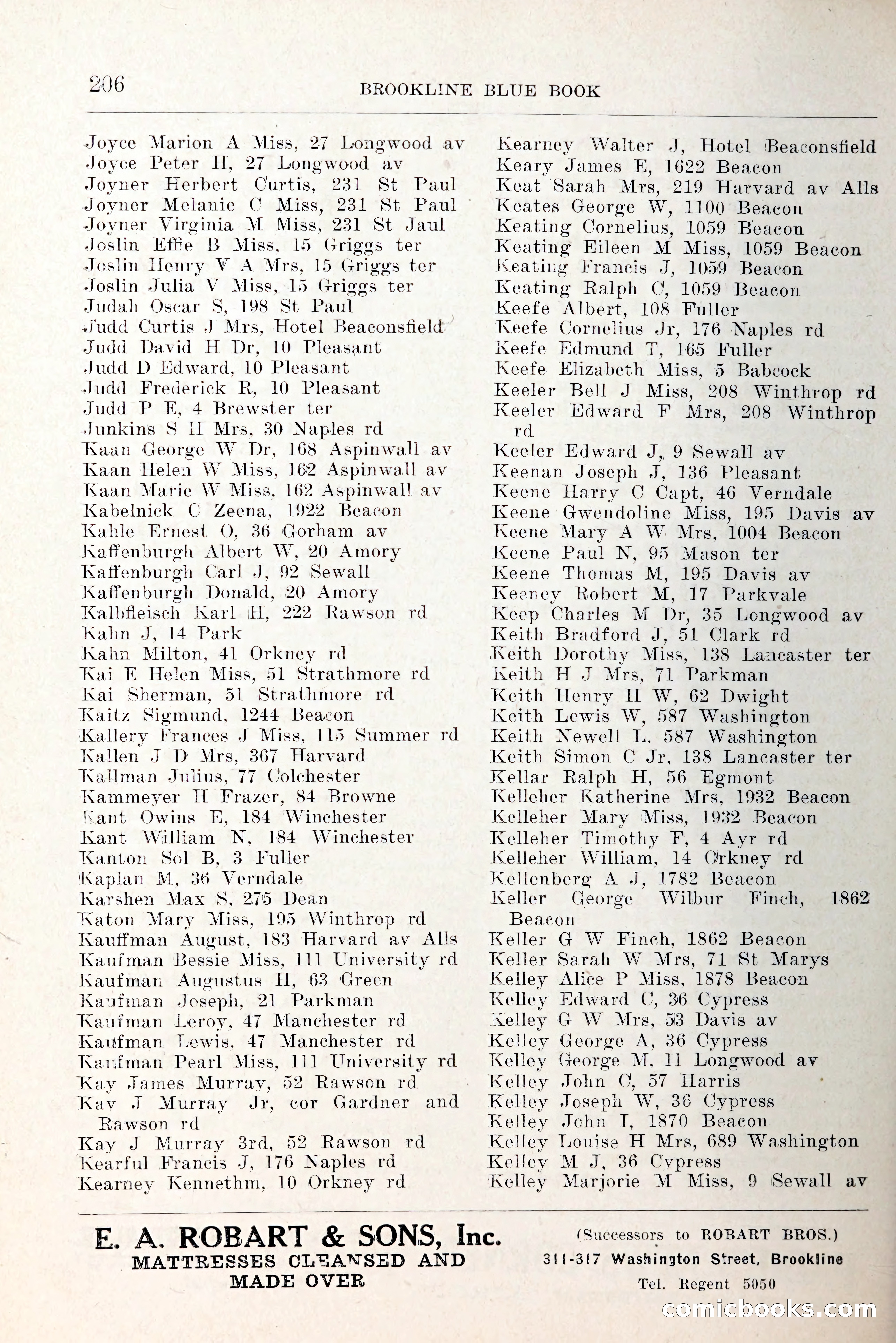 Blue Book of Brookline and Longwood — page 253 of 349