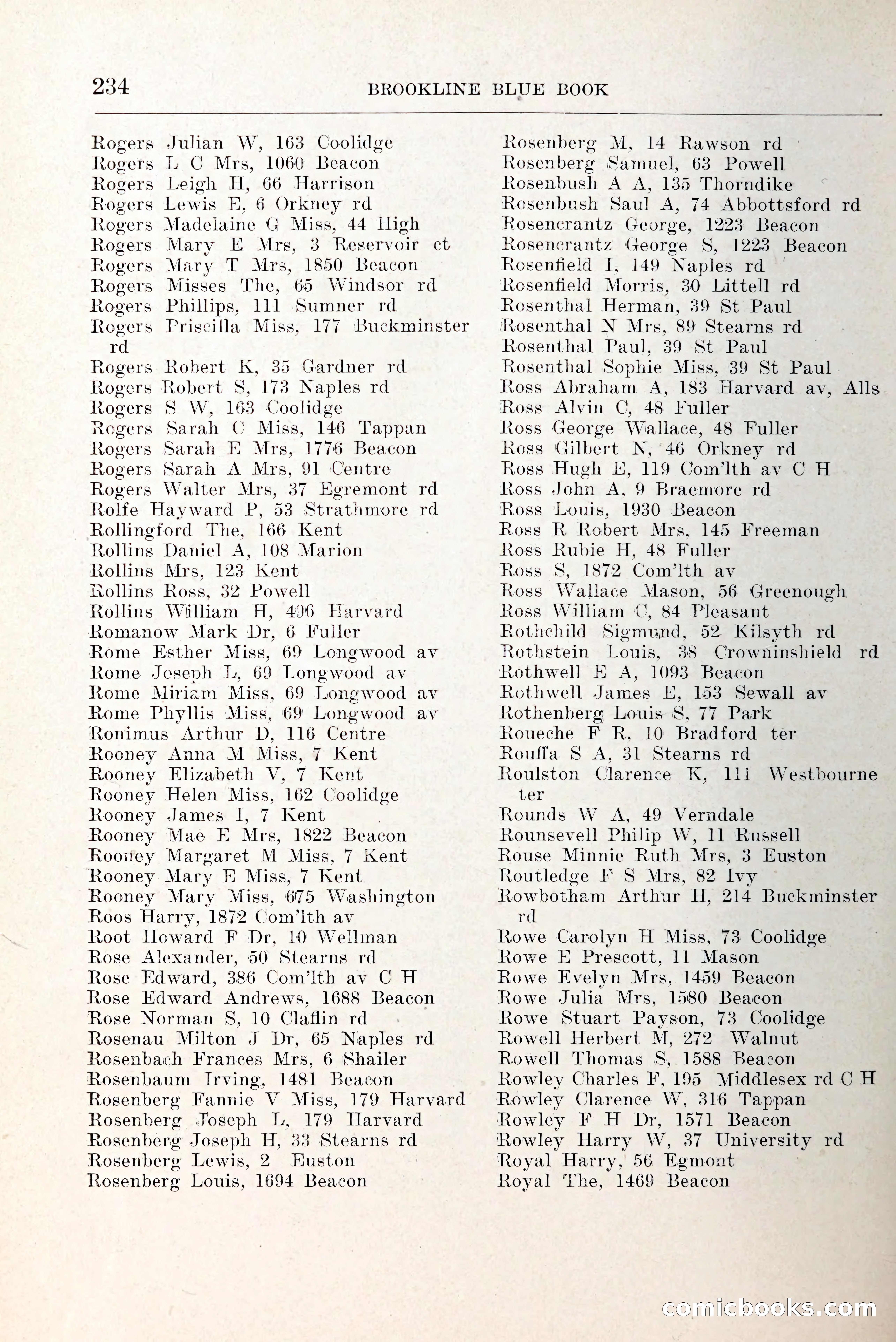 Blue Book of Brookline and Longwood — page 281 of 349