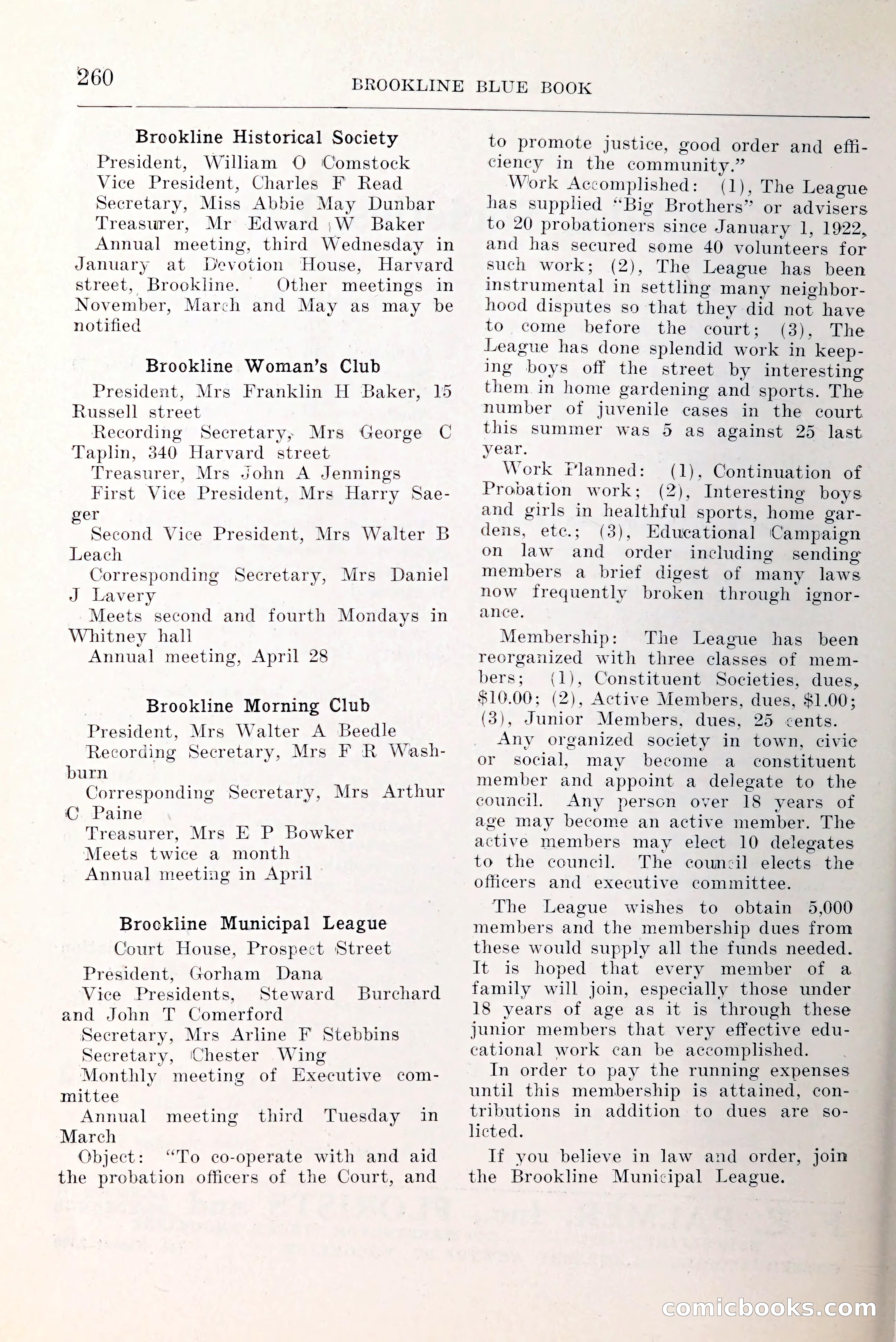 Blue Book of Brookline and Longwood — page 307 of 349