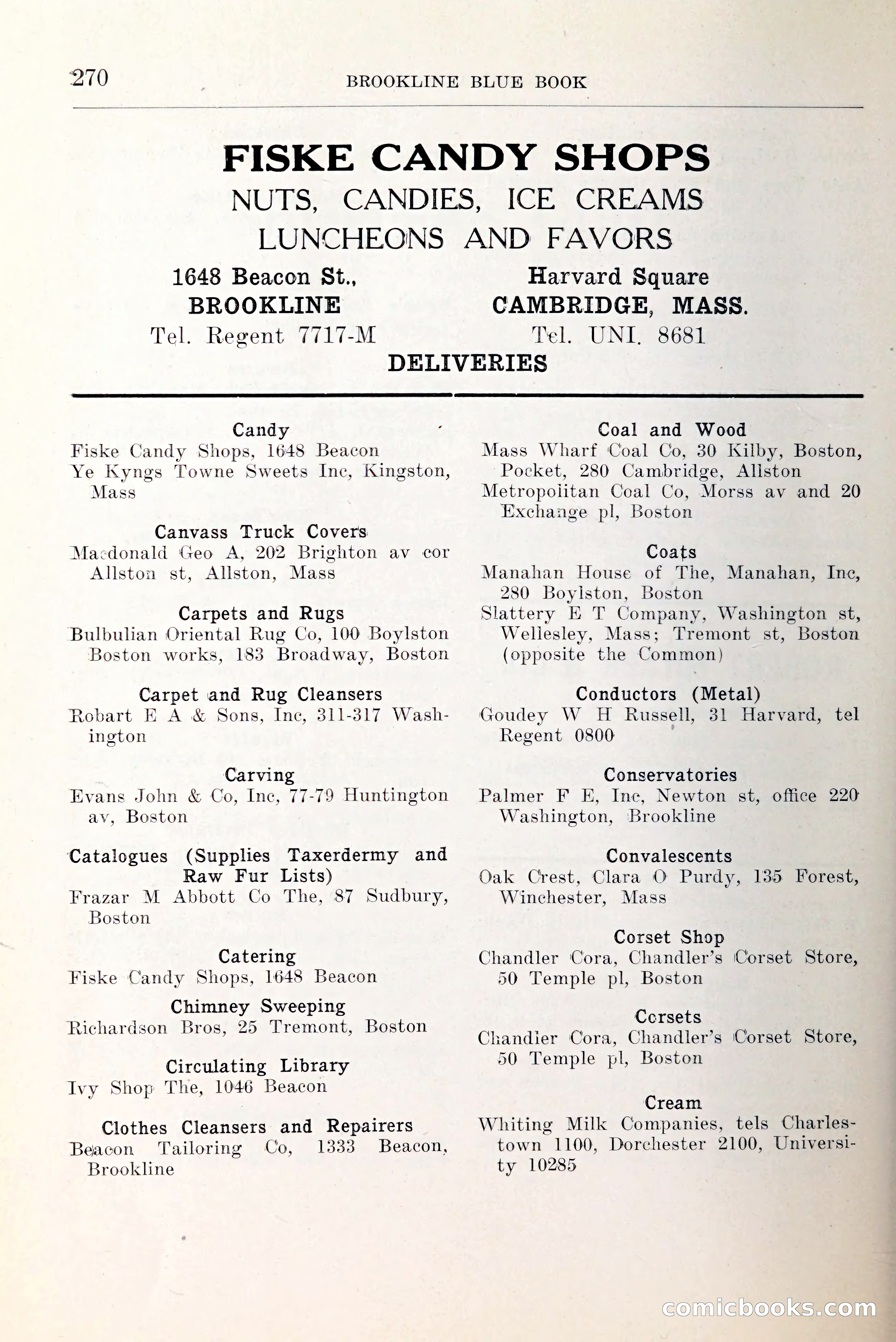 Blue Book of Brookline and Longwood — page 317 of 349