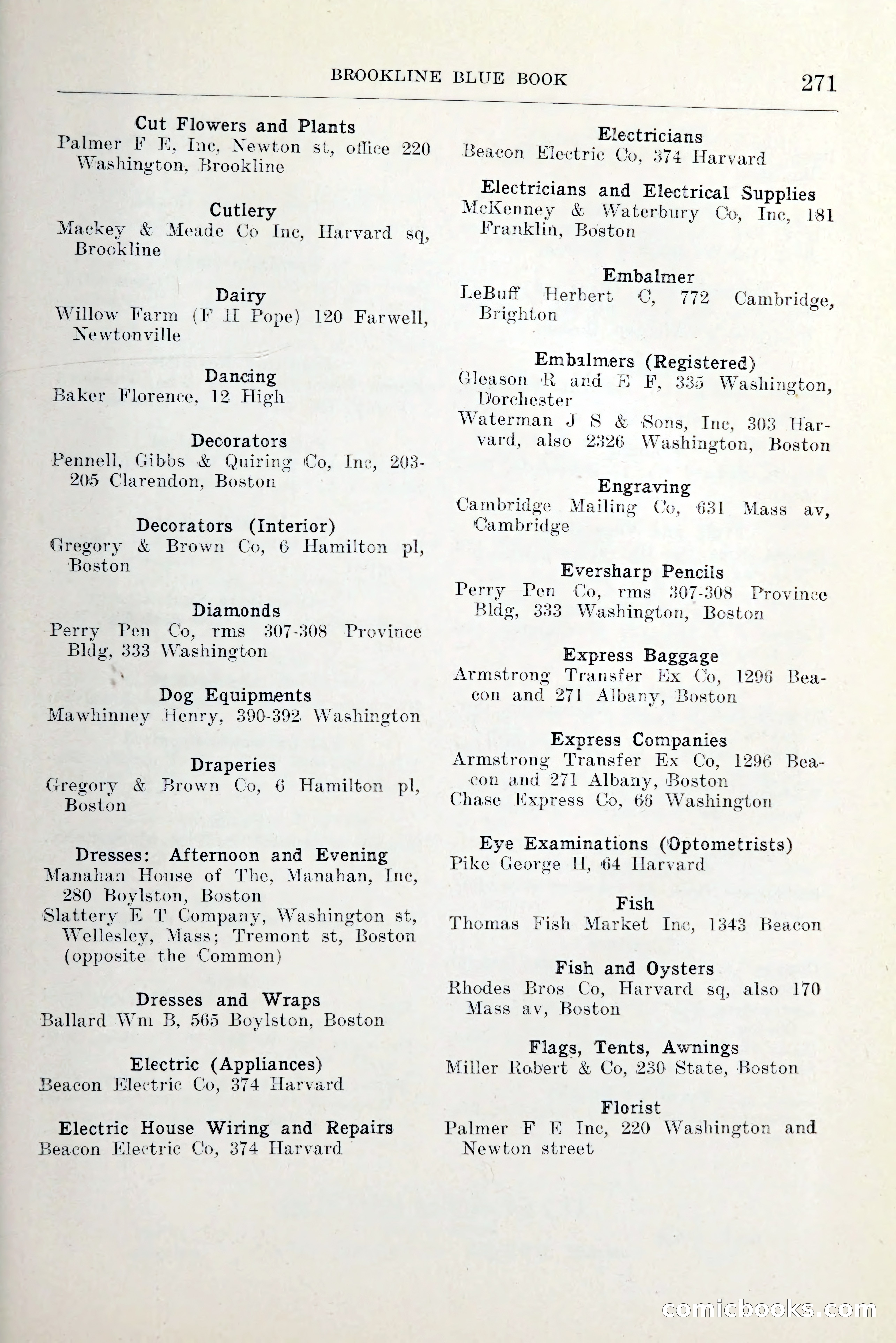 Blue Book of Brookline and Longwood — page 318 of 349