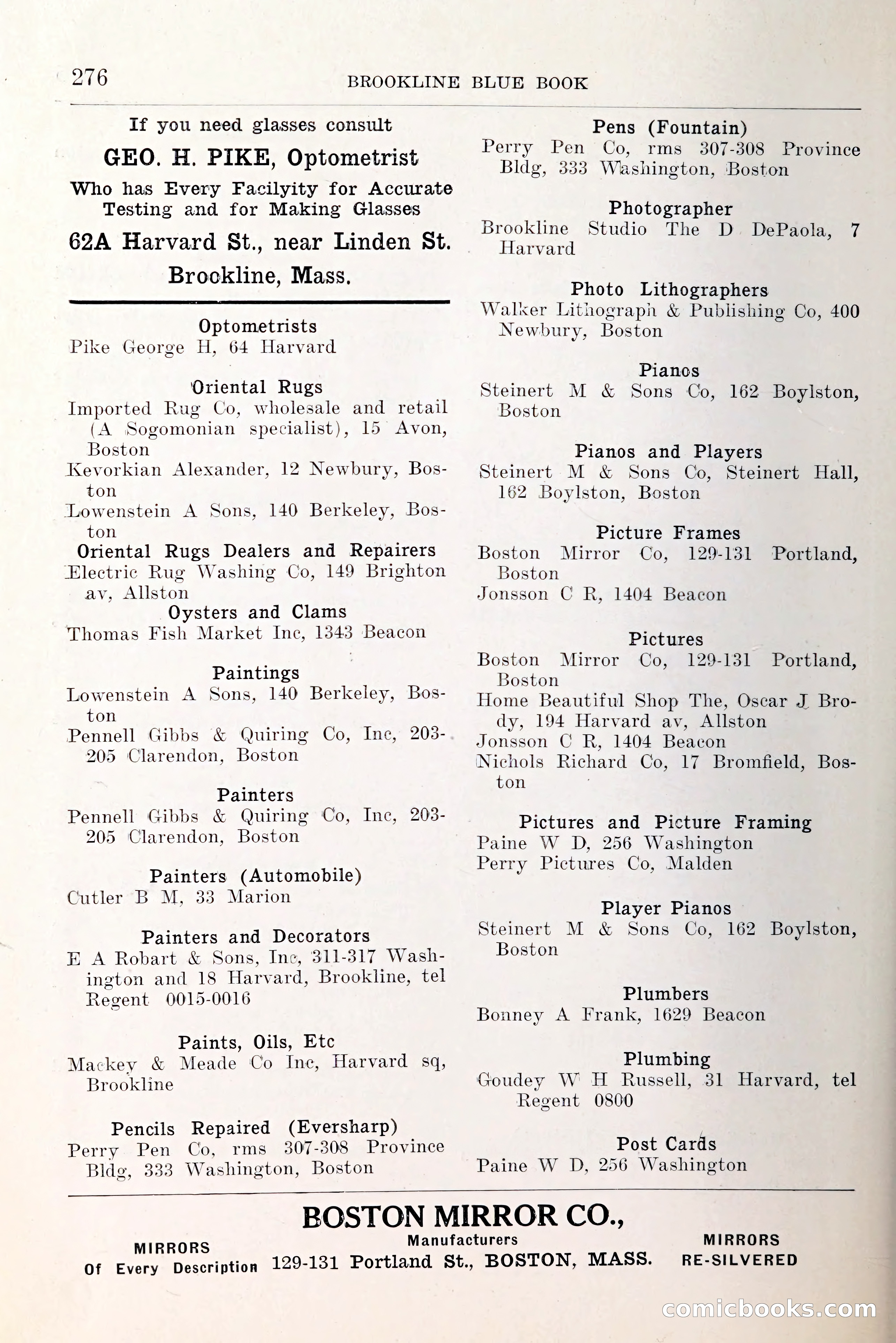 Blue Book of Brookline and Longwood — page 323 of 349