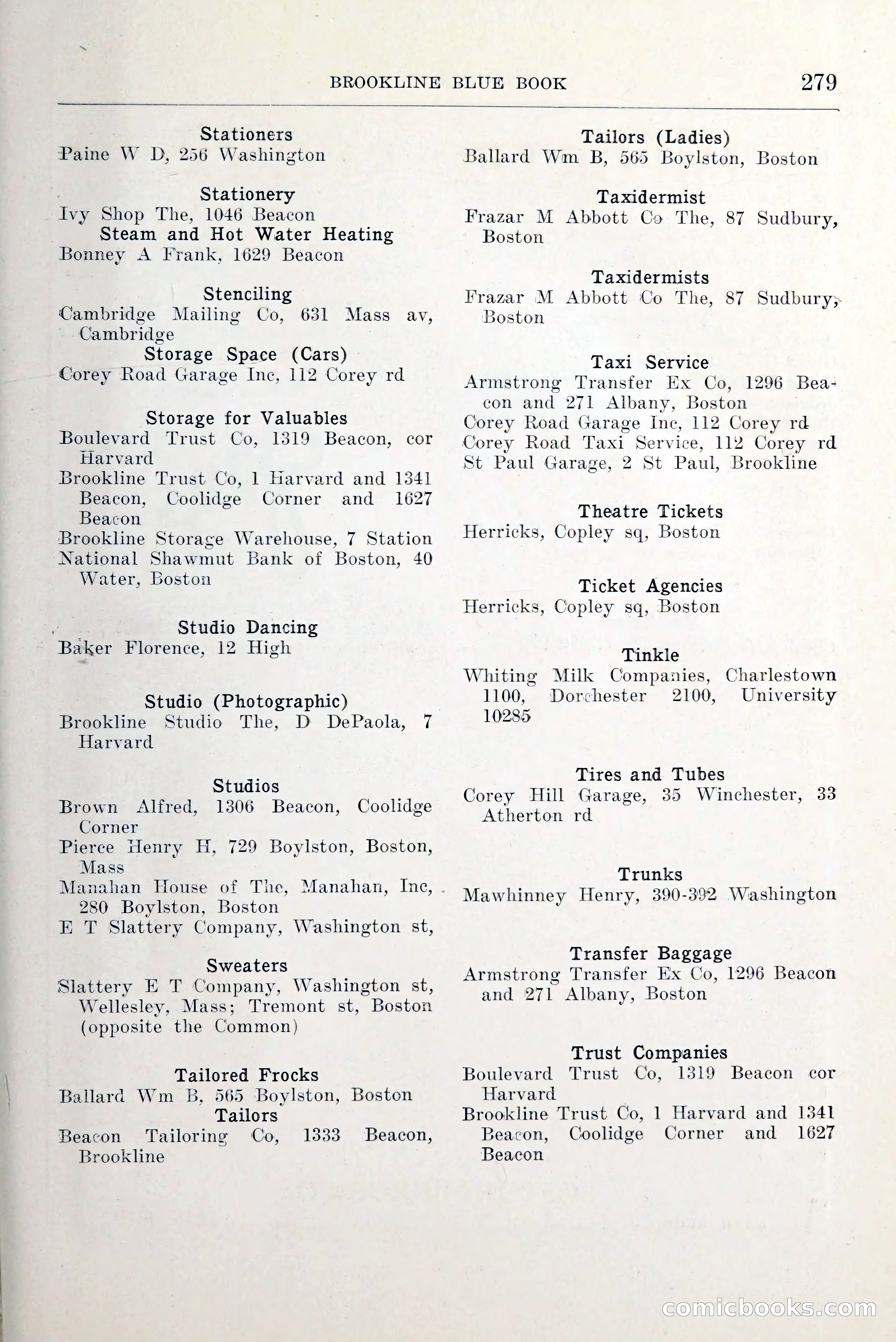 Blue Book of Brookline and Longwood — page 326 of 349