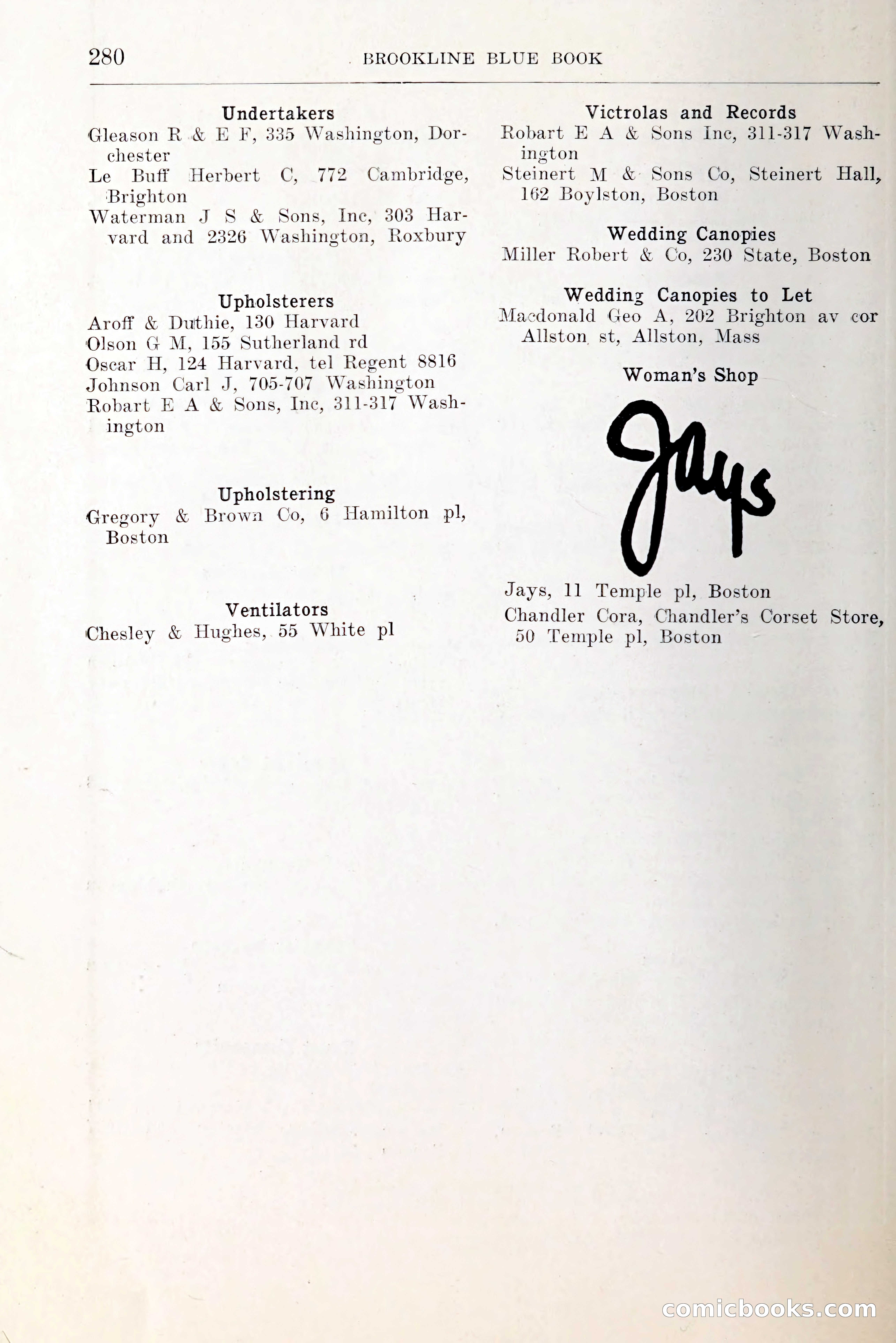 Blue Book of Brookline and Longwood — page 327 of 349
