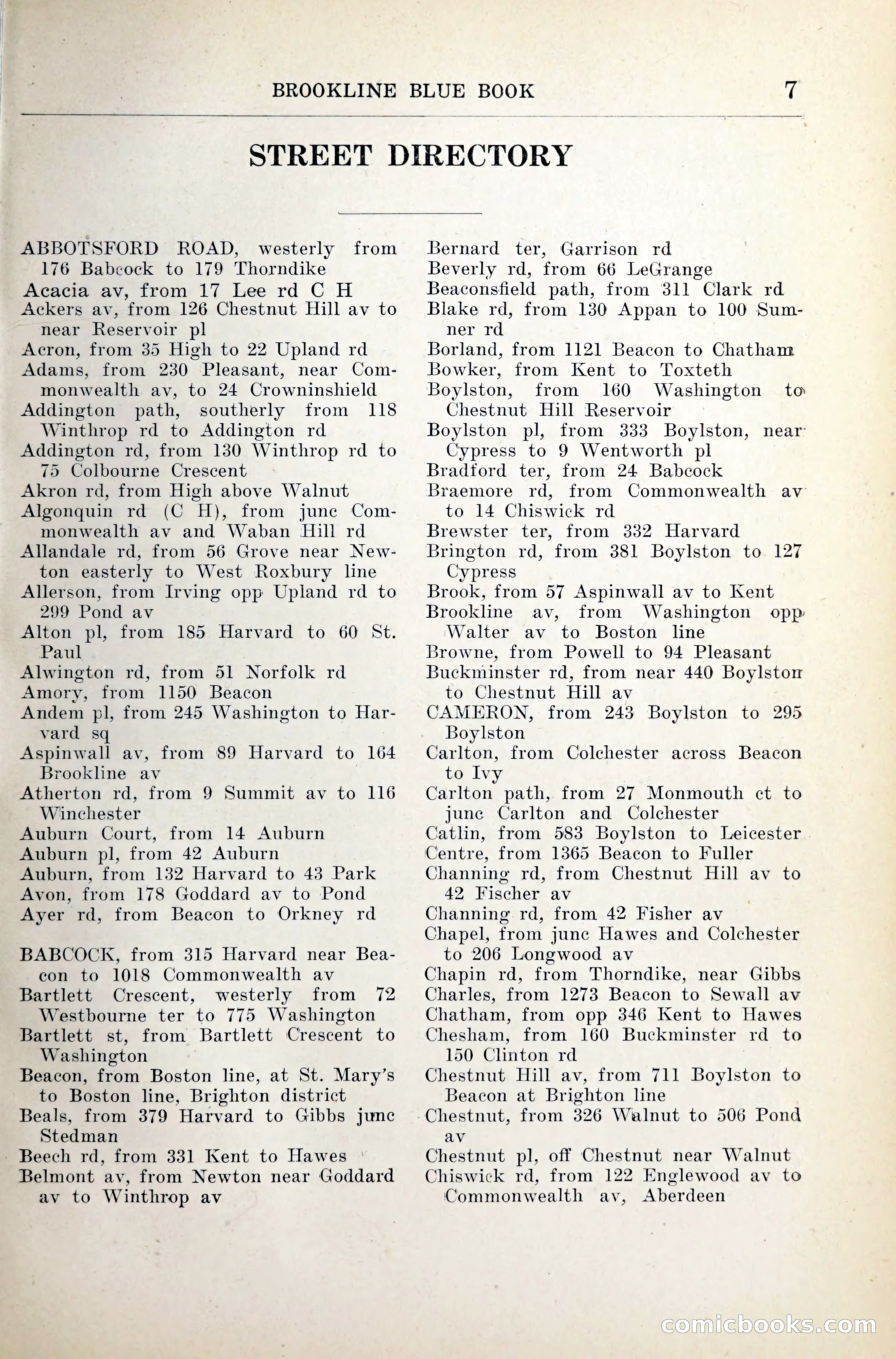 Blue Book of Brookline — page 32 of 341