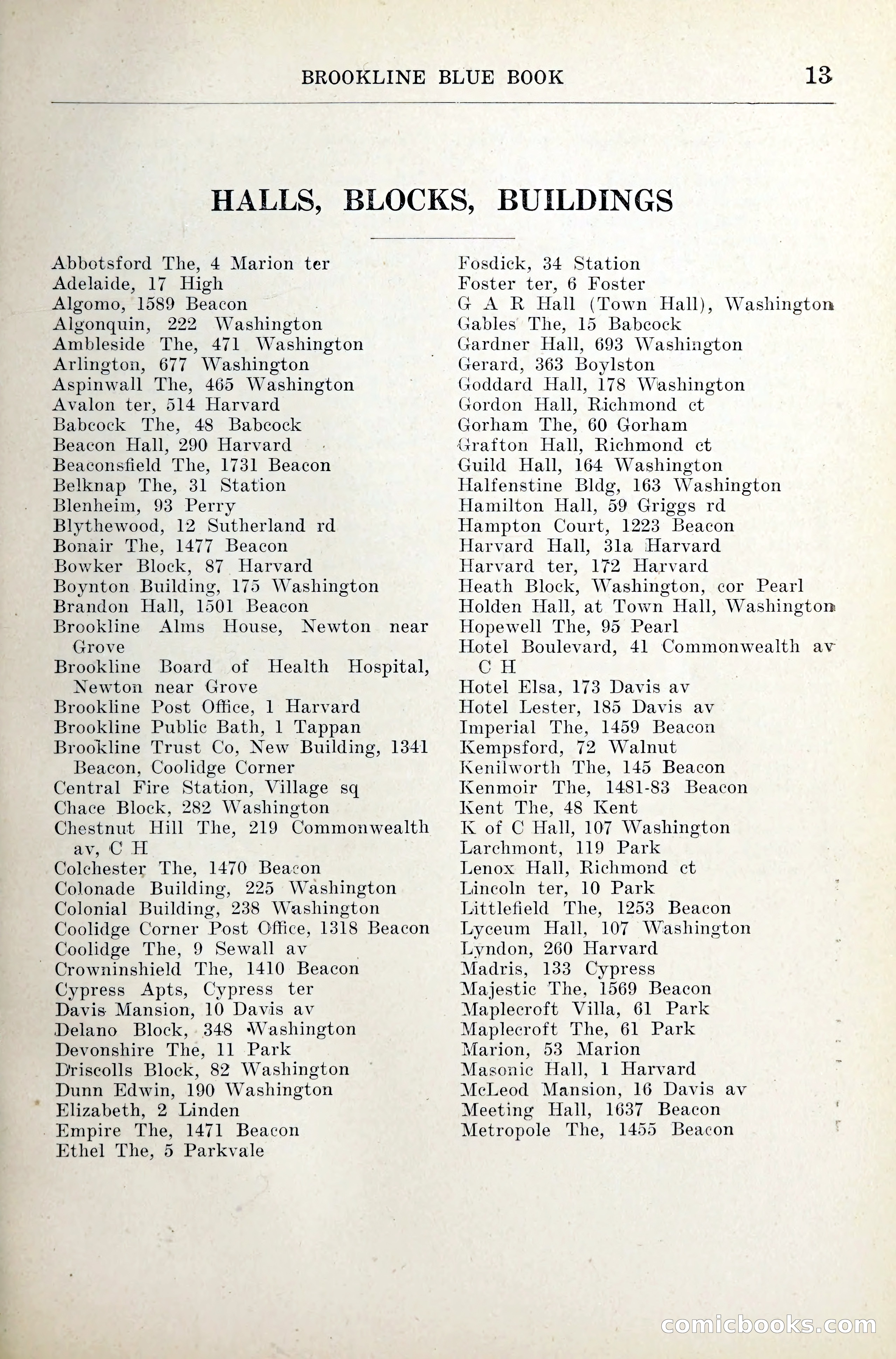 Blue Book of Brookline — page 38 of 341