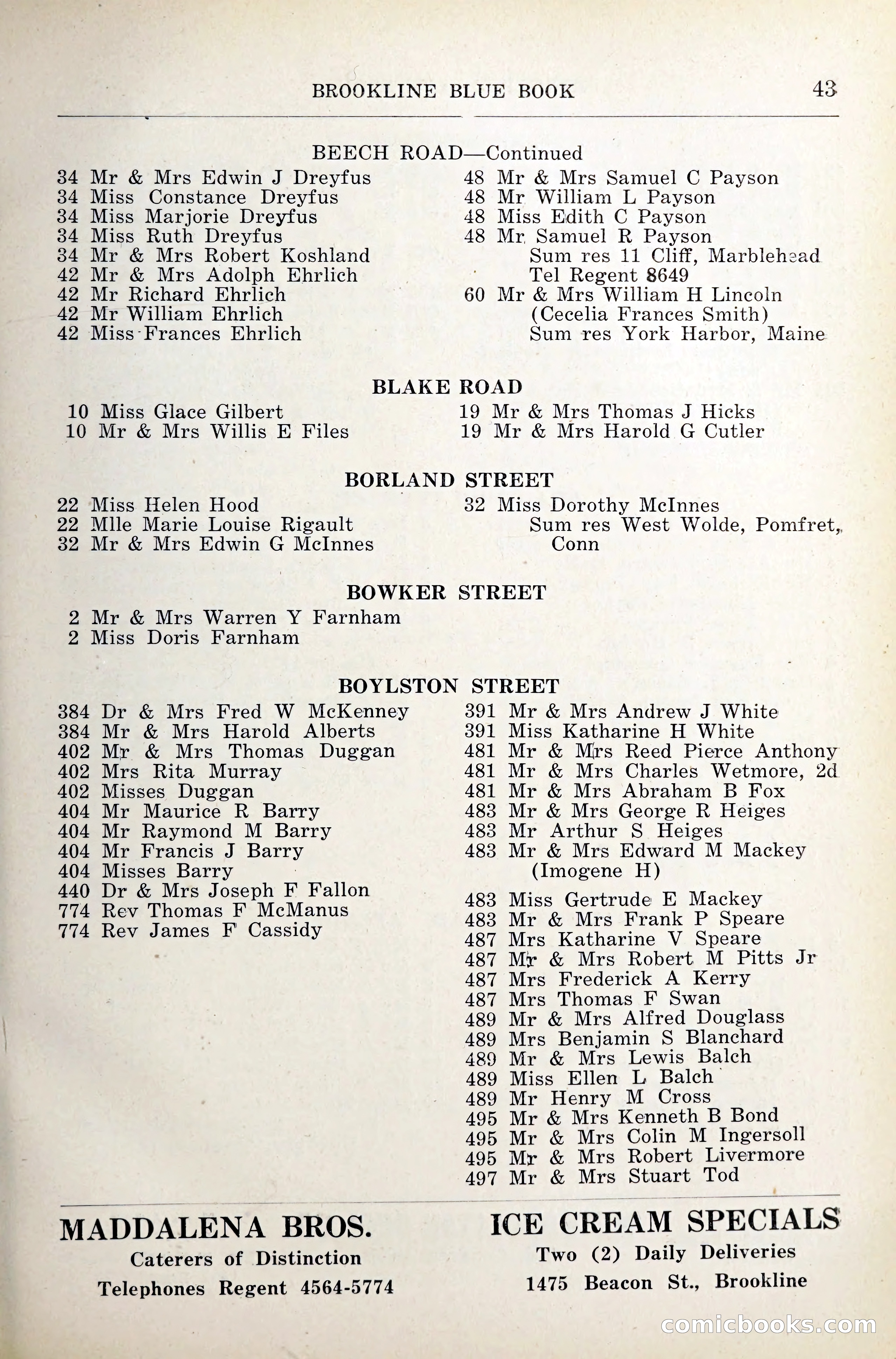 Blue Book of Brookline — page 78 of 341