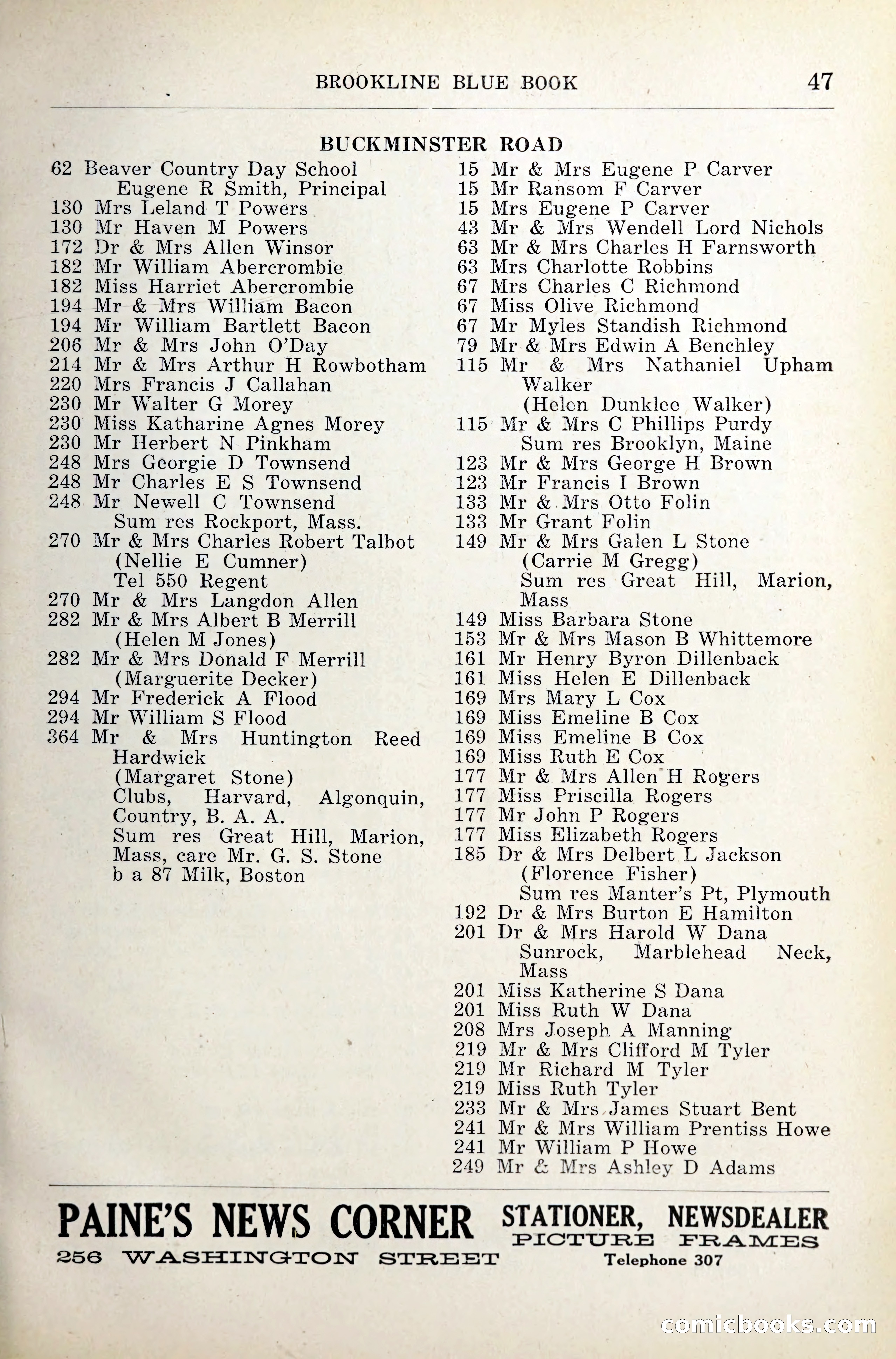 Blue Book of Brookline — page 82 of 341