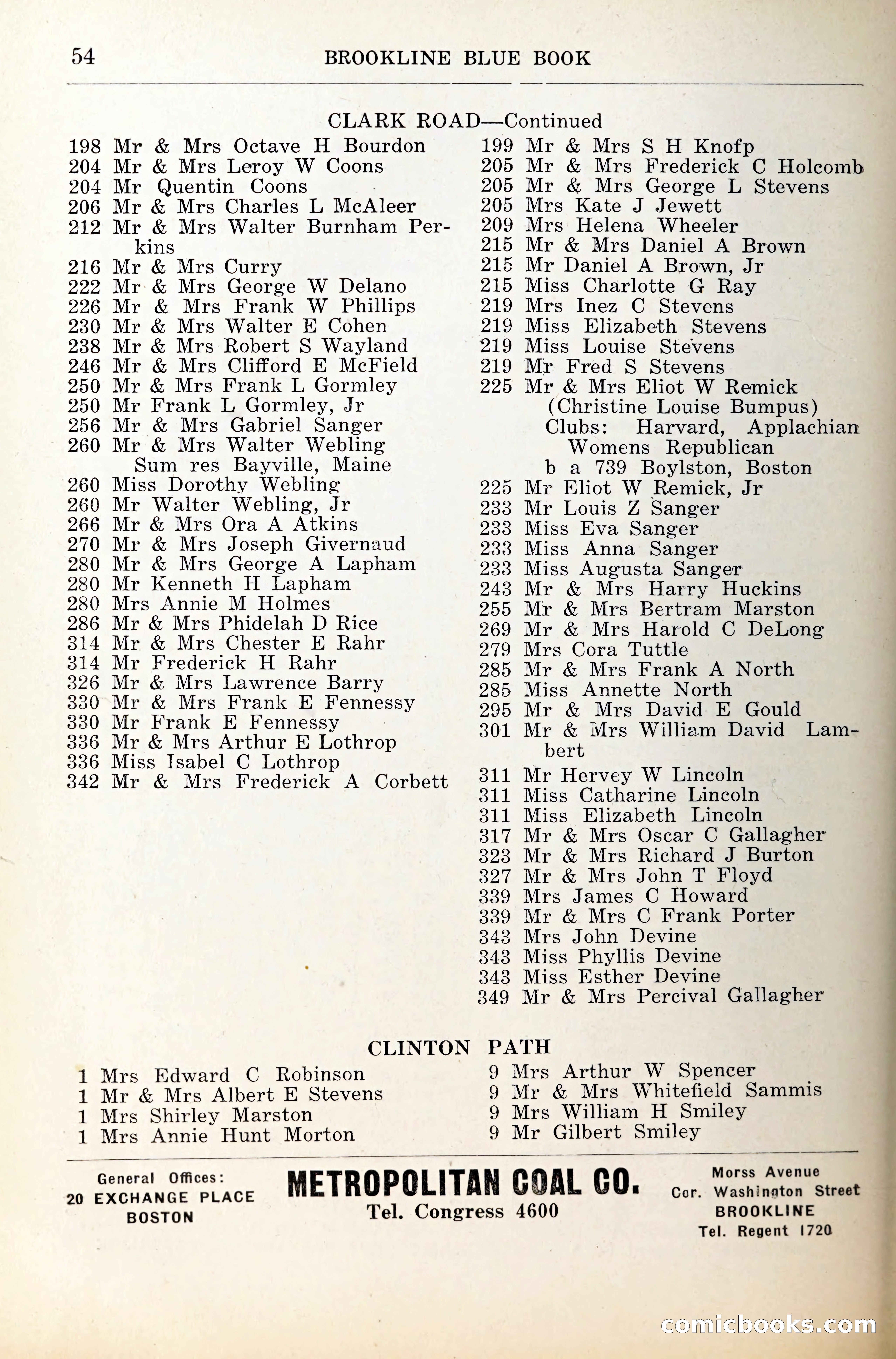 Blue Book of Brookline — page 91 of 341