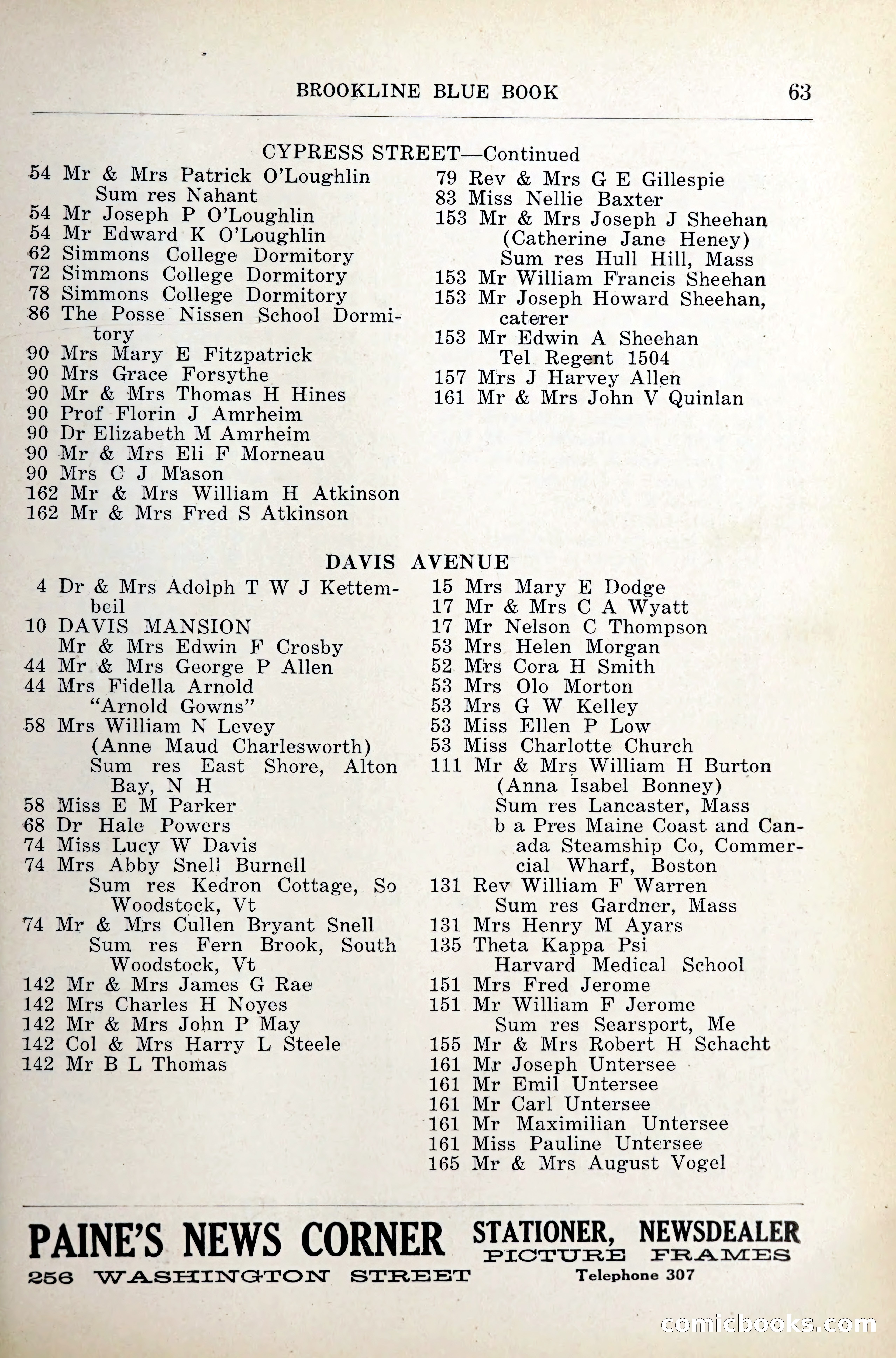 Blue Book of Brookline — page 100 of 341