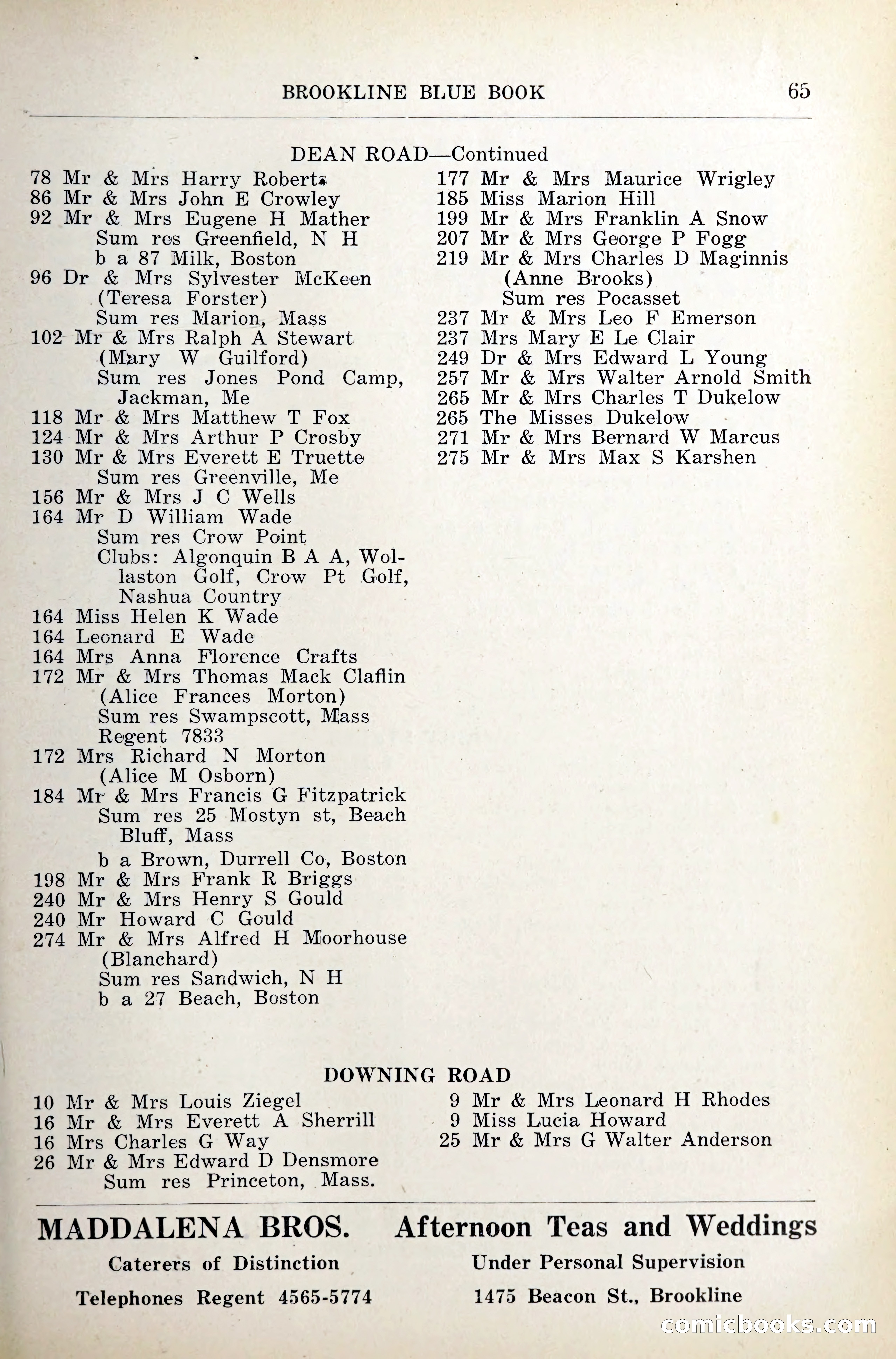 Blue Book of Brookline — page 102 of 341