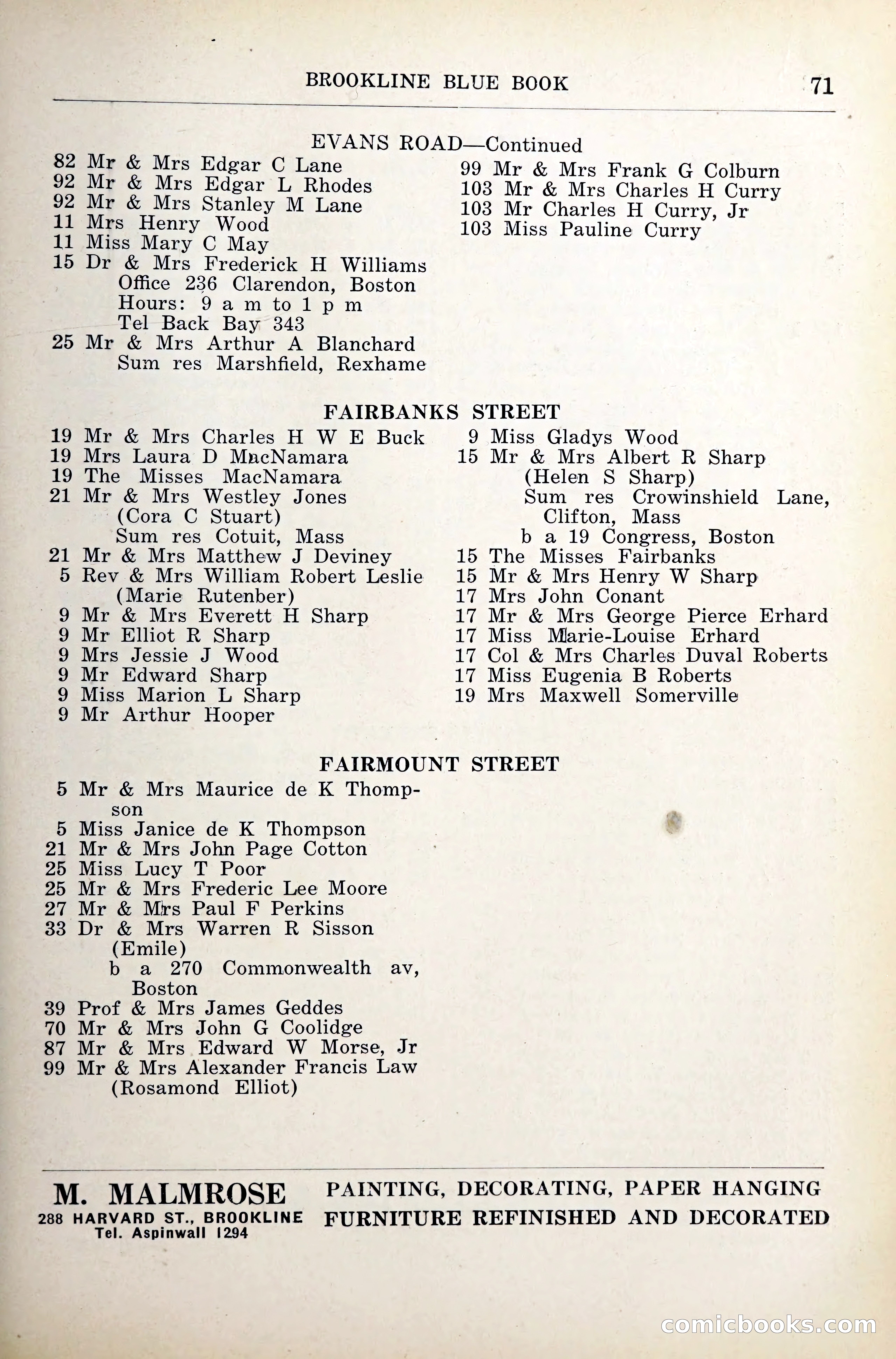 Blue Book of Brookline — page 108 of 341