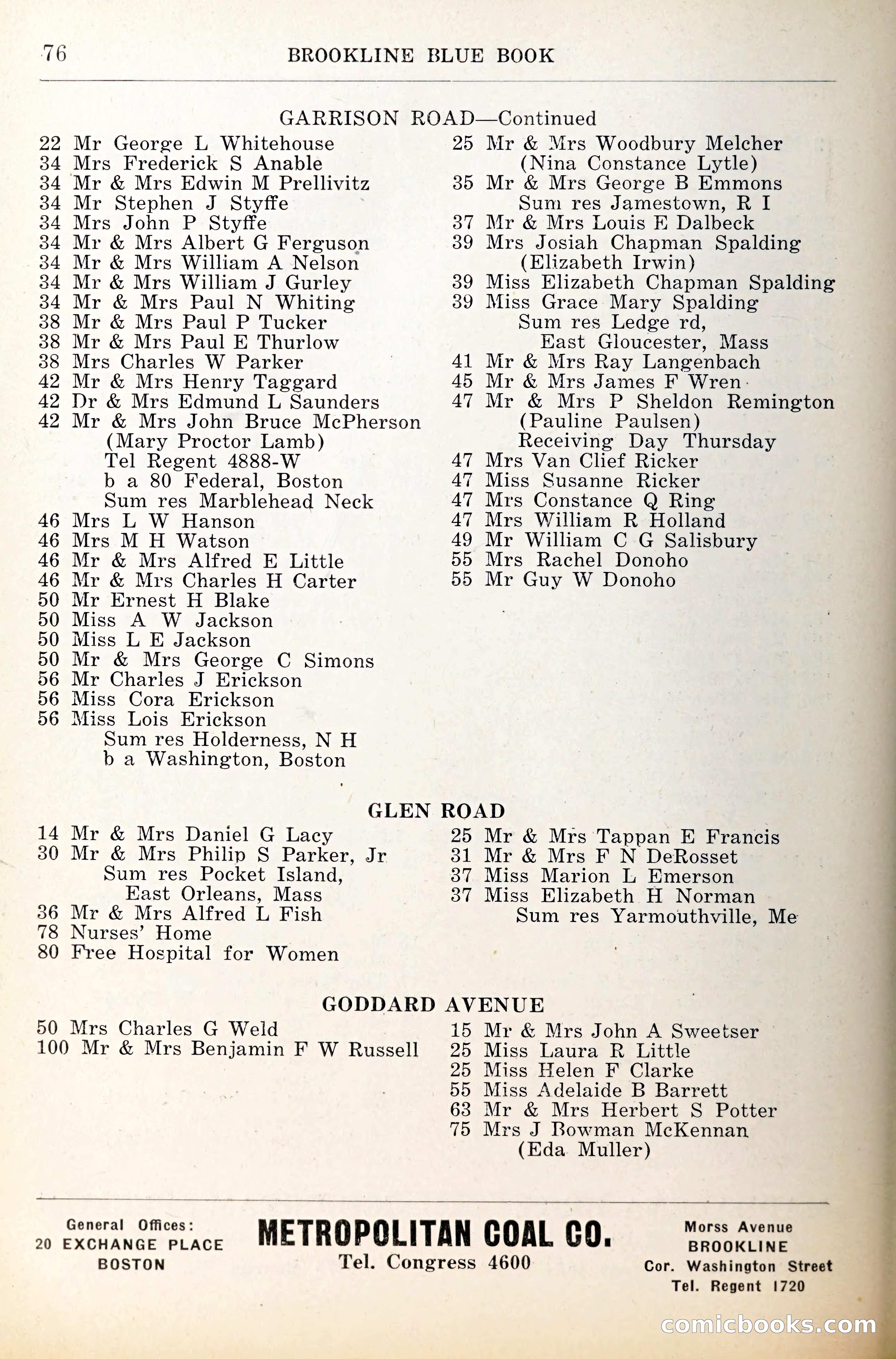 Blue Book of Brookline — page 113 of 341