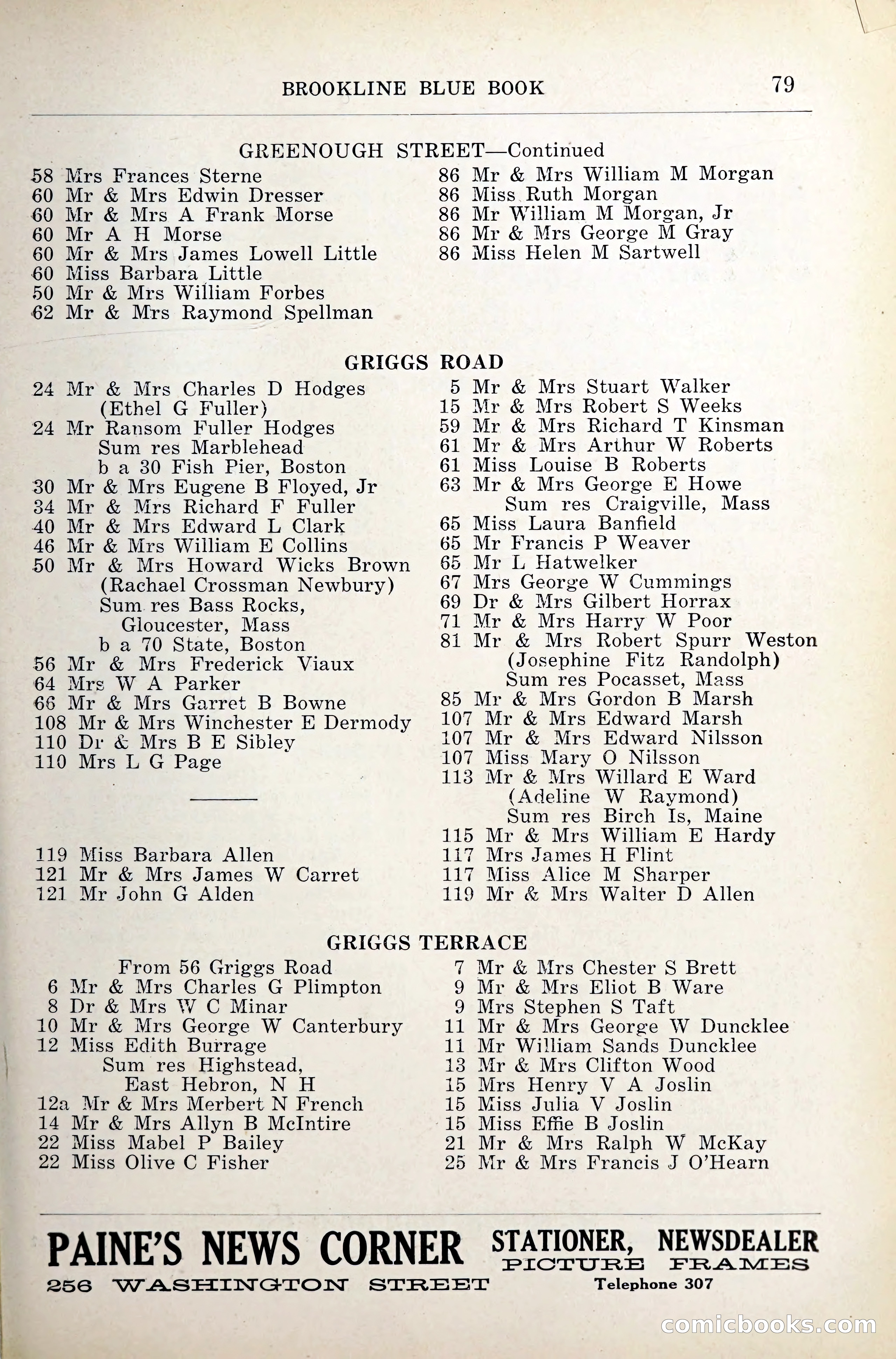 Blue Book of Brookline — page 116 of 341