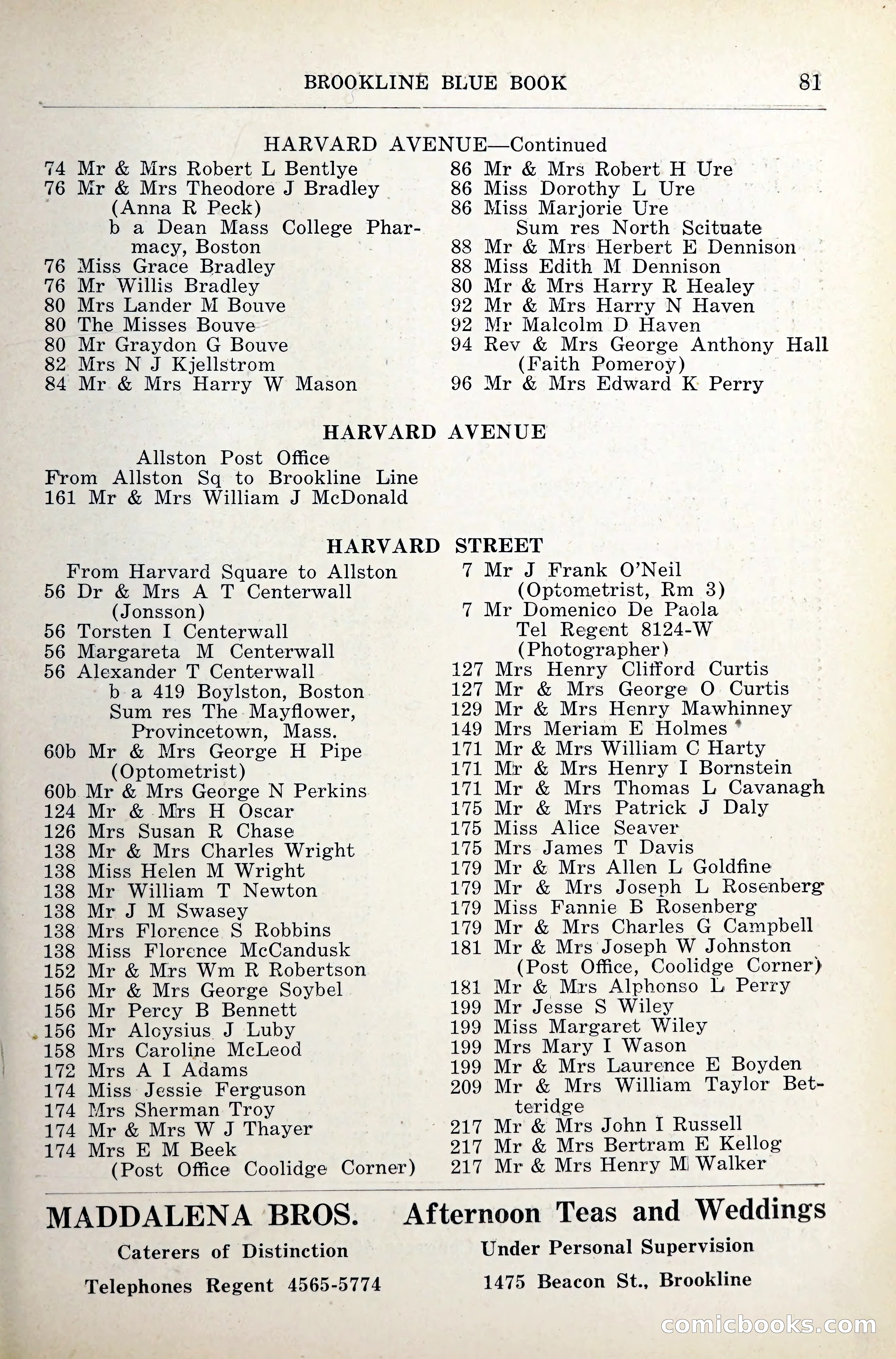 Blue Book of Brookline — page 118 of 341
