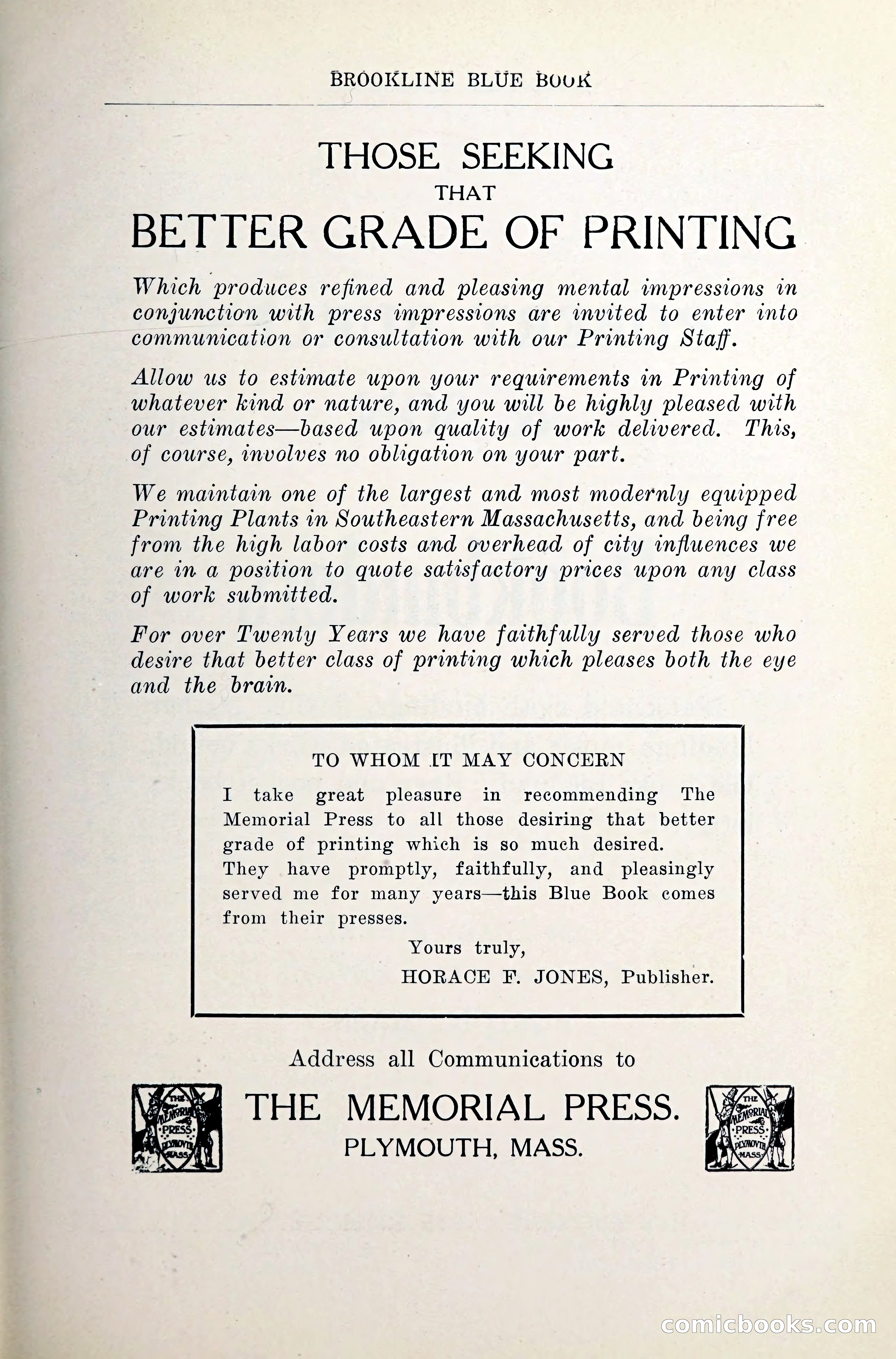 Blue Book of Brookline — page 122 of 341