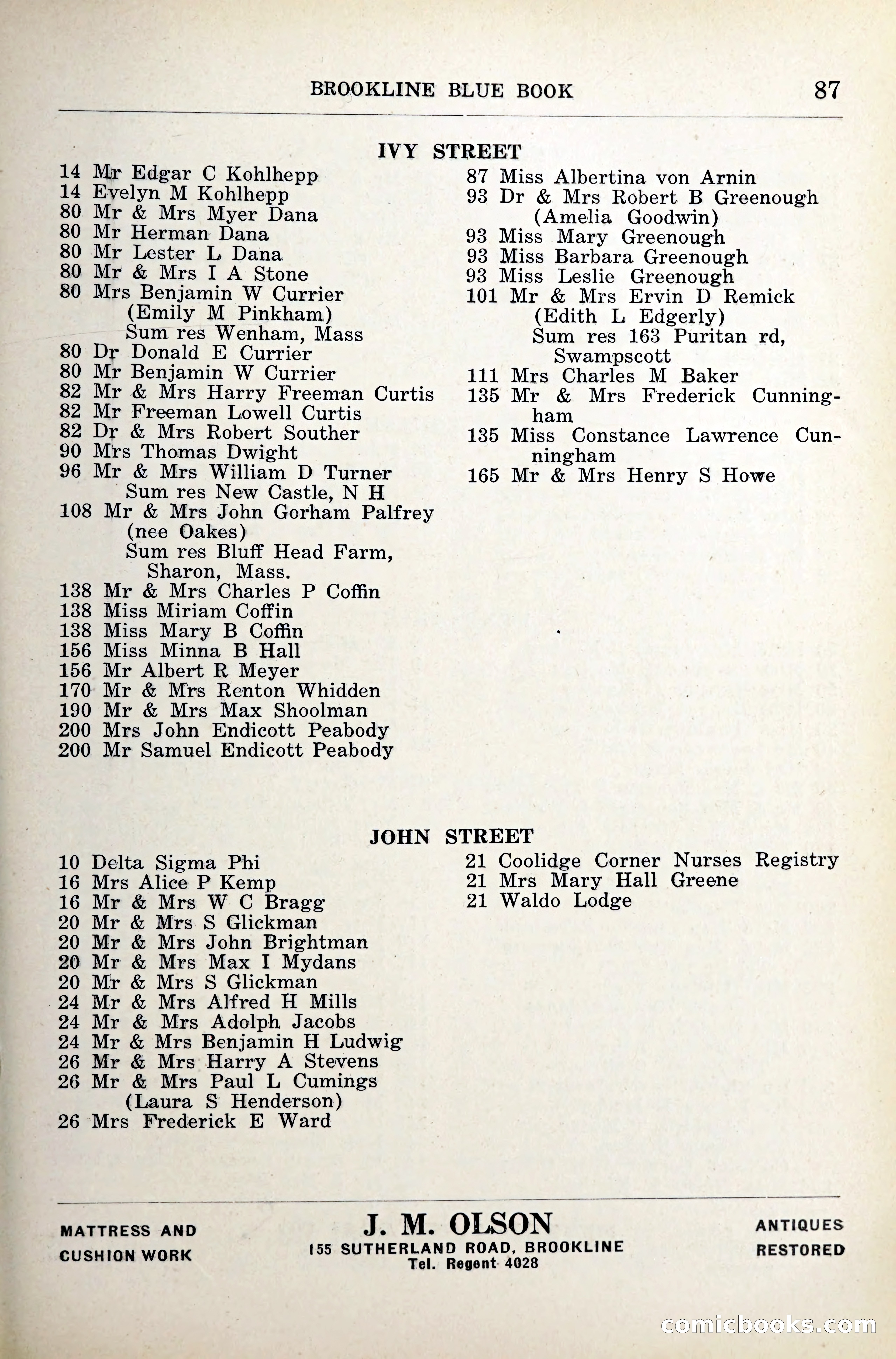 Blue Book of Brookline — page 126 of 341