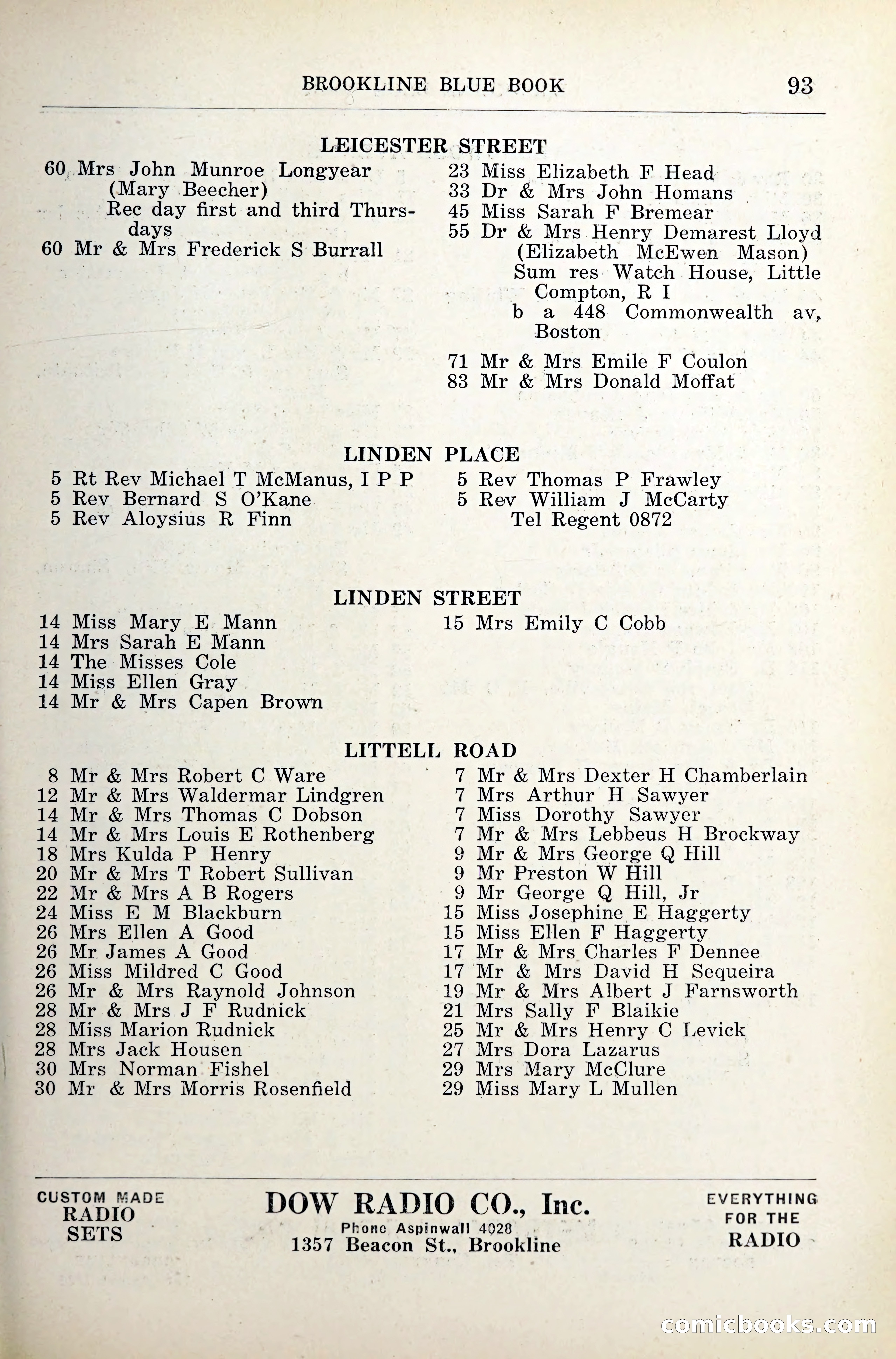 Blue Book of Brookline — page 132 of 341
