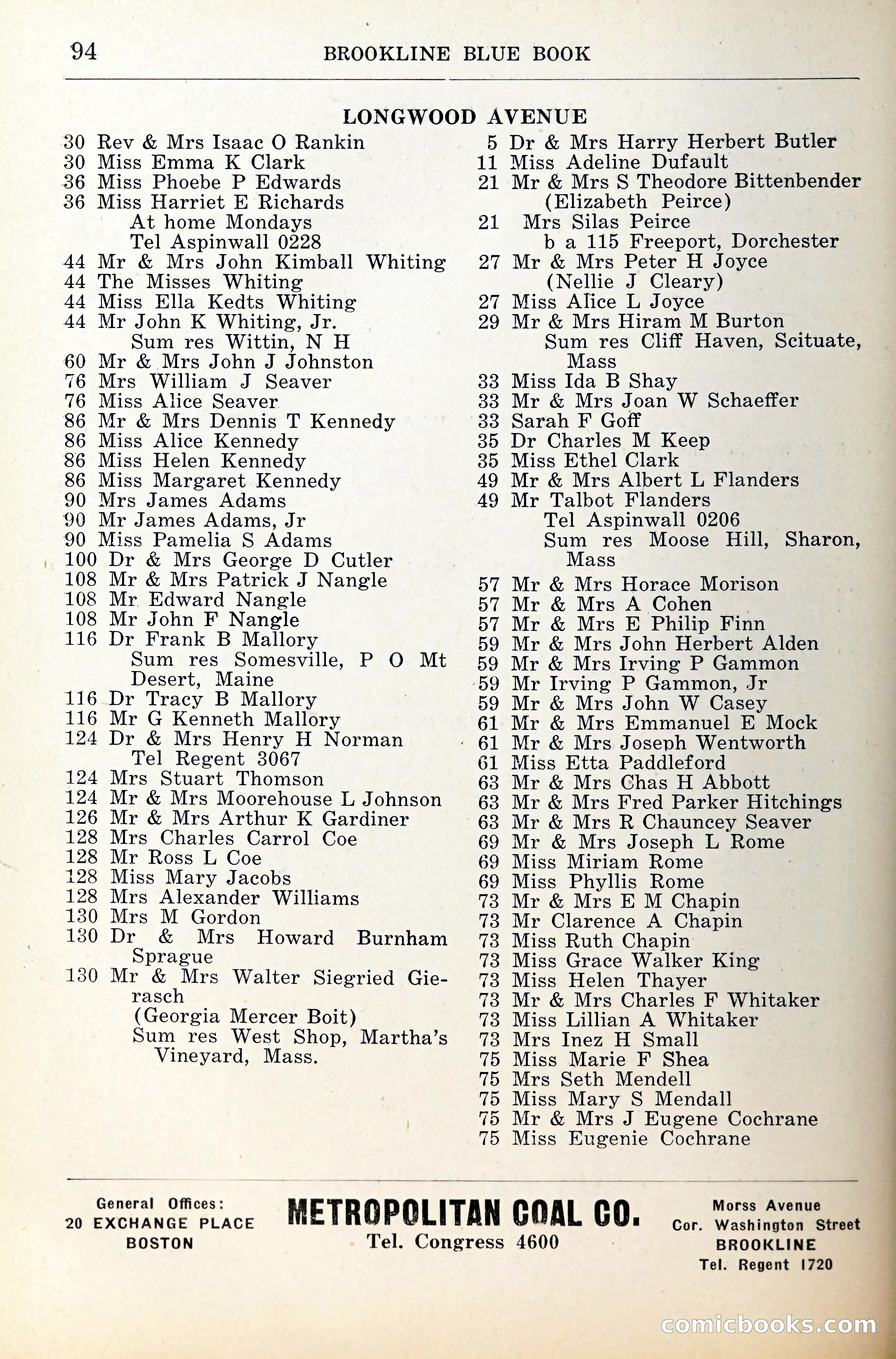 Blue Book of Brookline — page 133 of 341