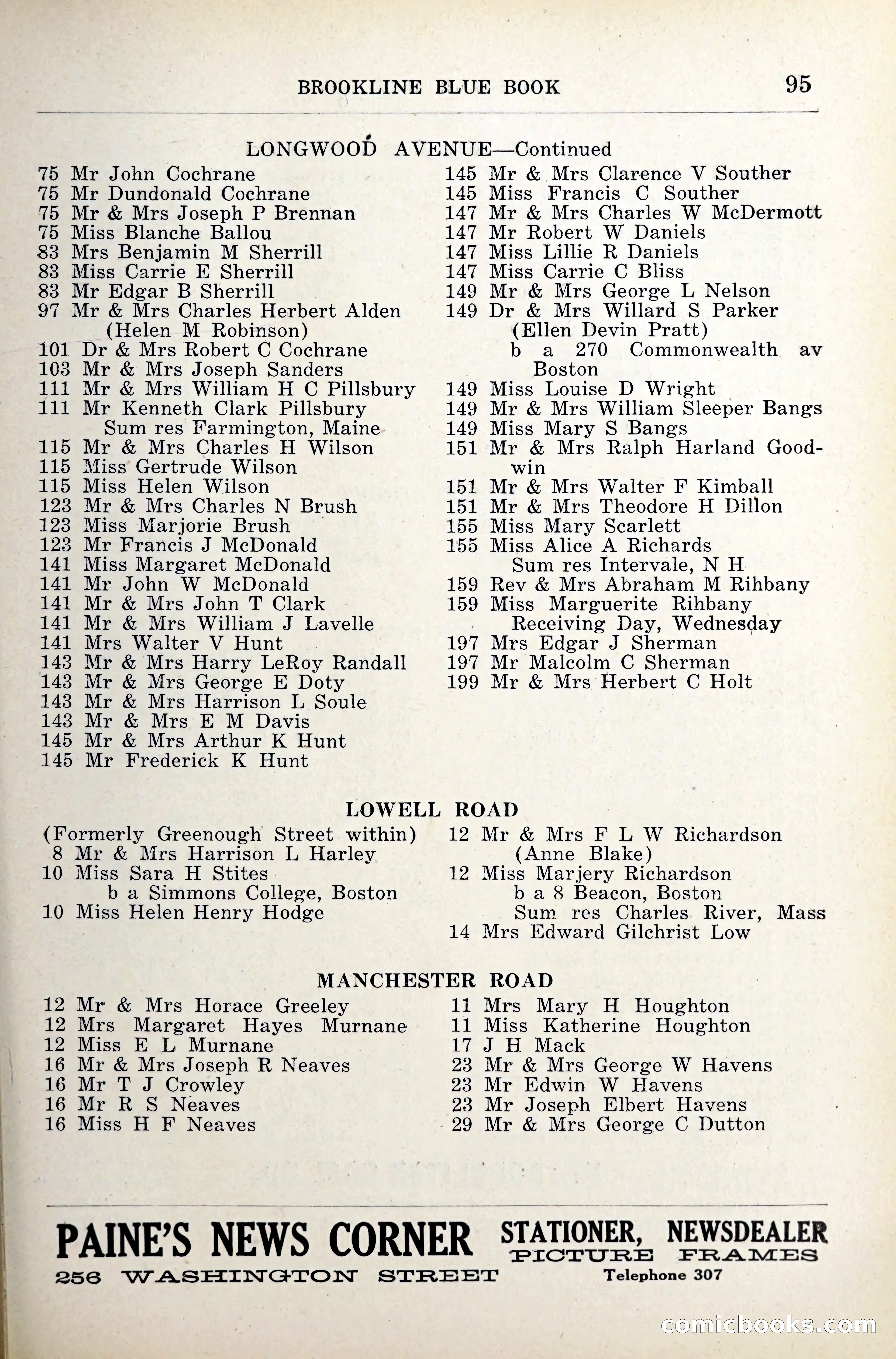 Blue Book of Brookline — page 134 of 341