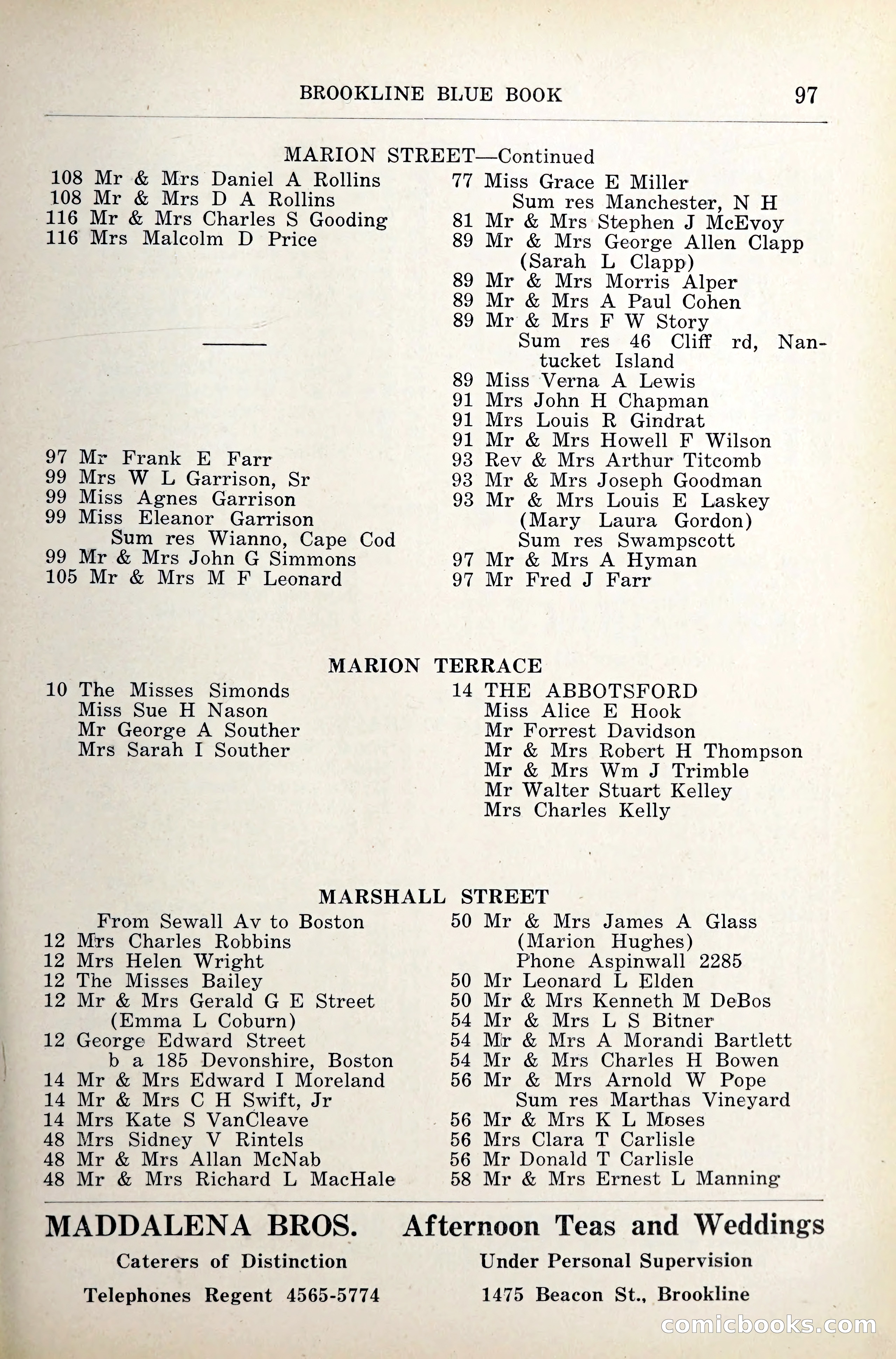 Blue Book of Brookline — page 136 of 341