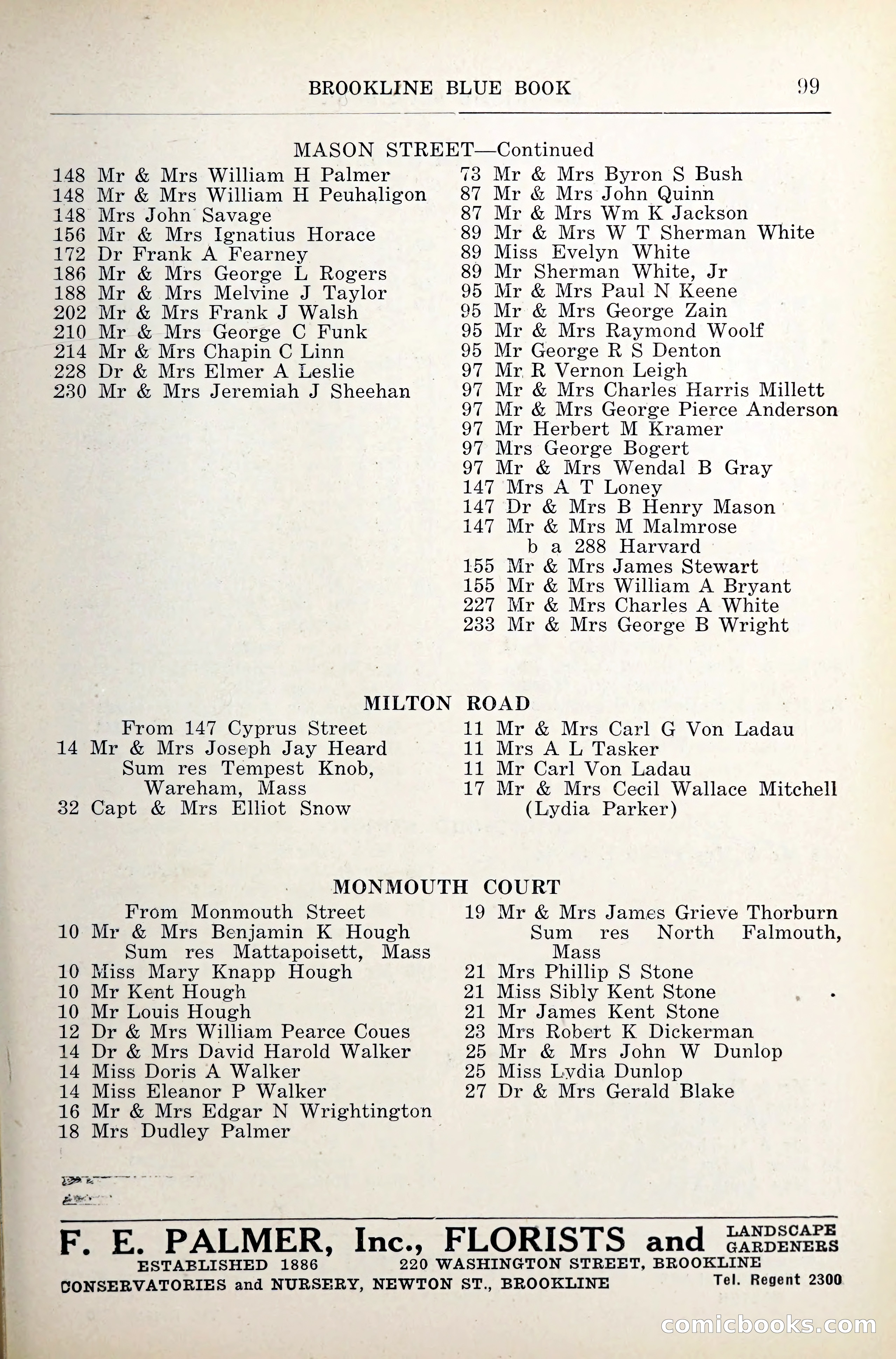 Blue Book of Brookline — page 138 of 341