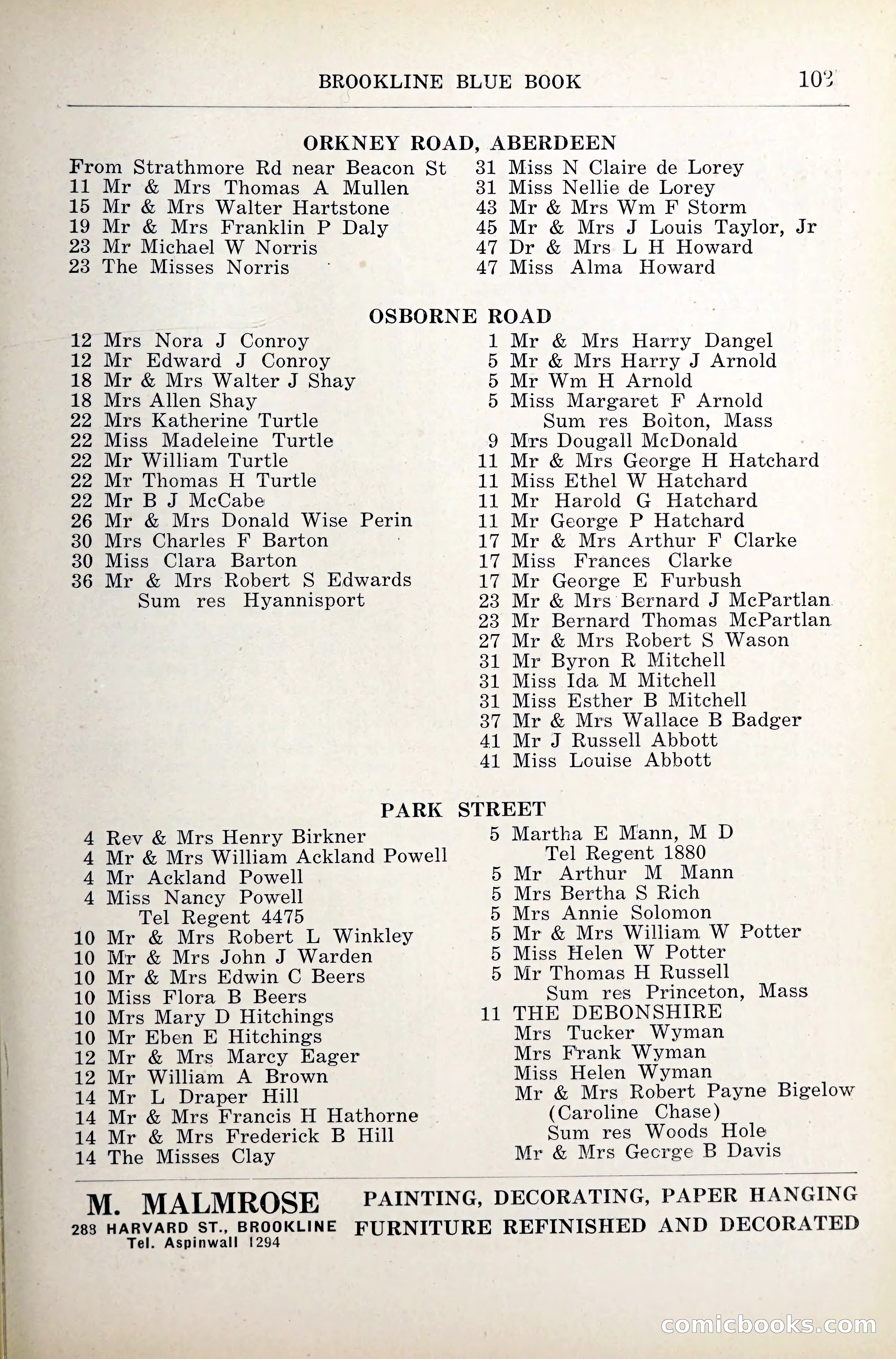 Blue Book of Brookline — page 142 of 341