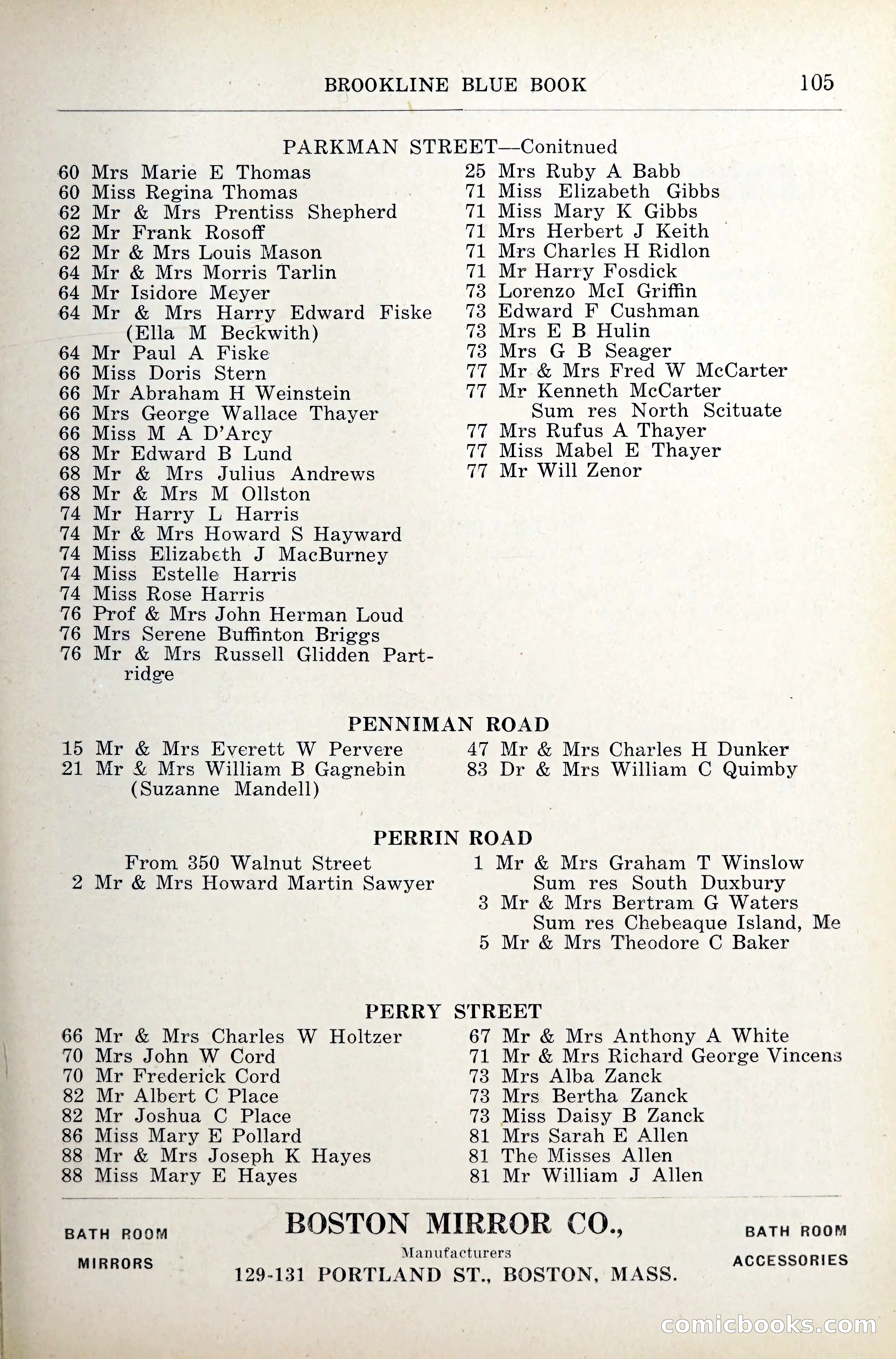 Blue Book of Brookline — page 144 of 341
