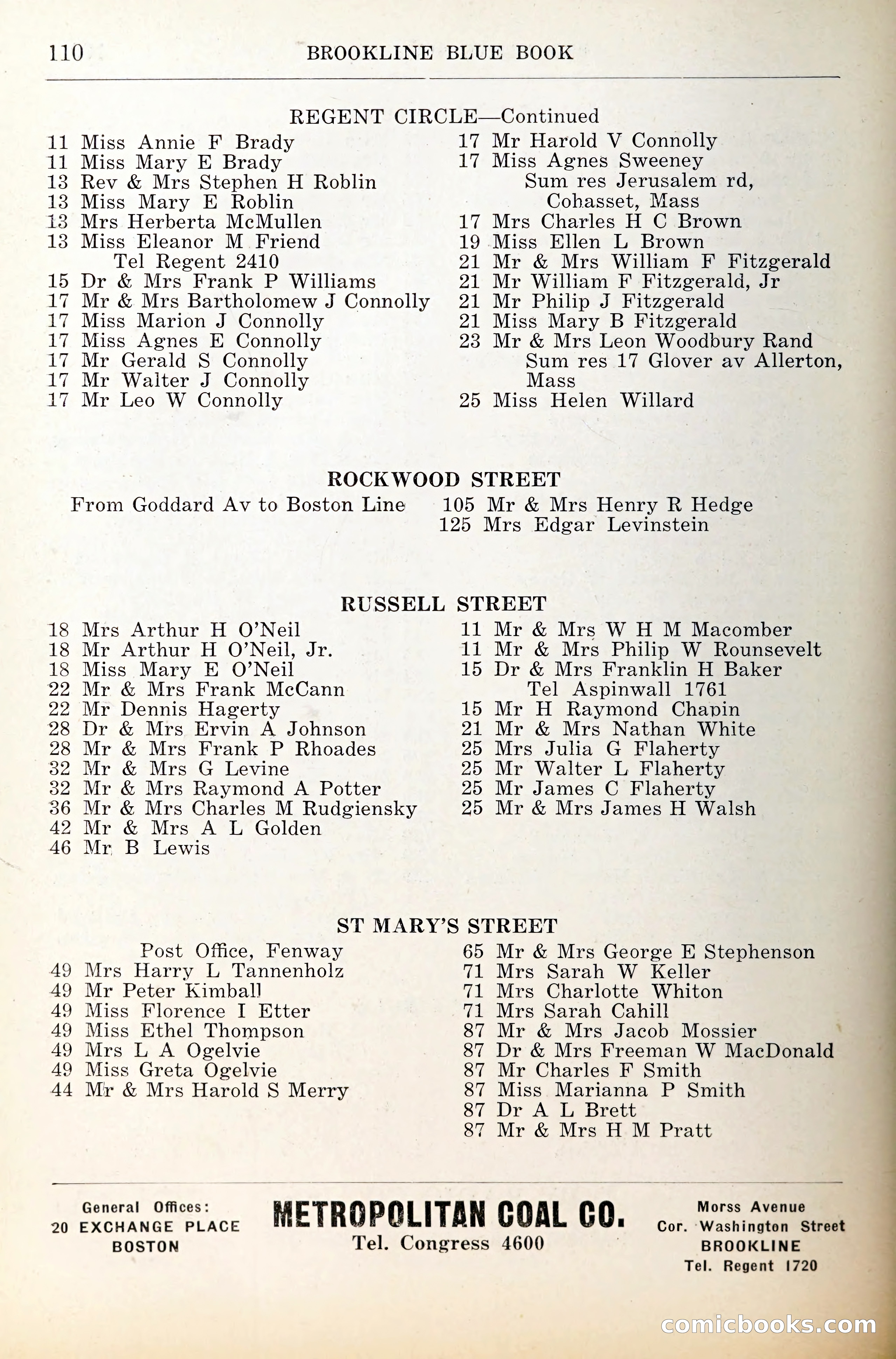 Blue Book of Brookline — page 149 of 341