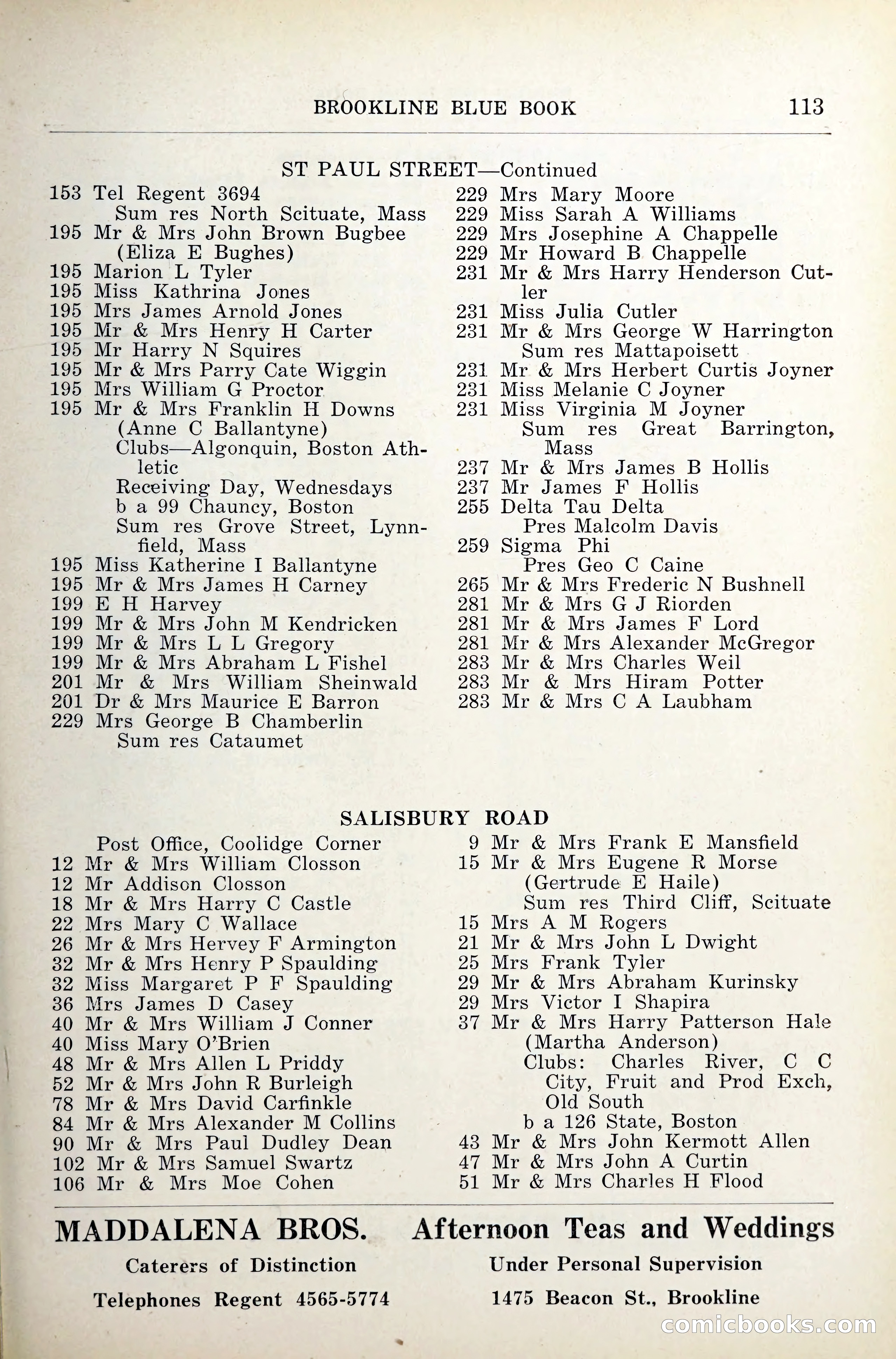 Blue Book of Brookline — page 152 of 341