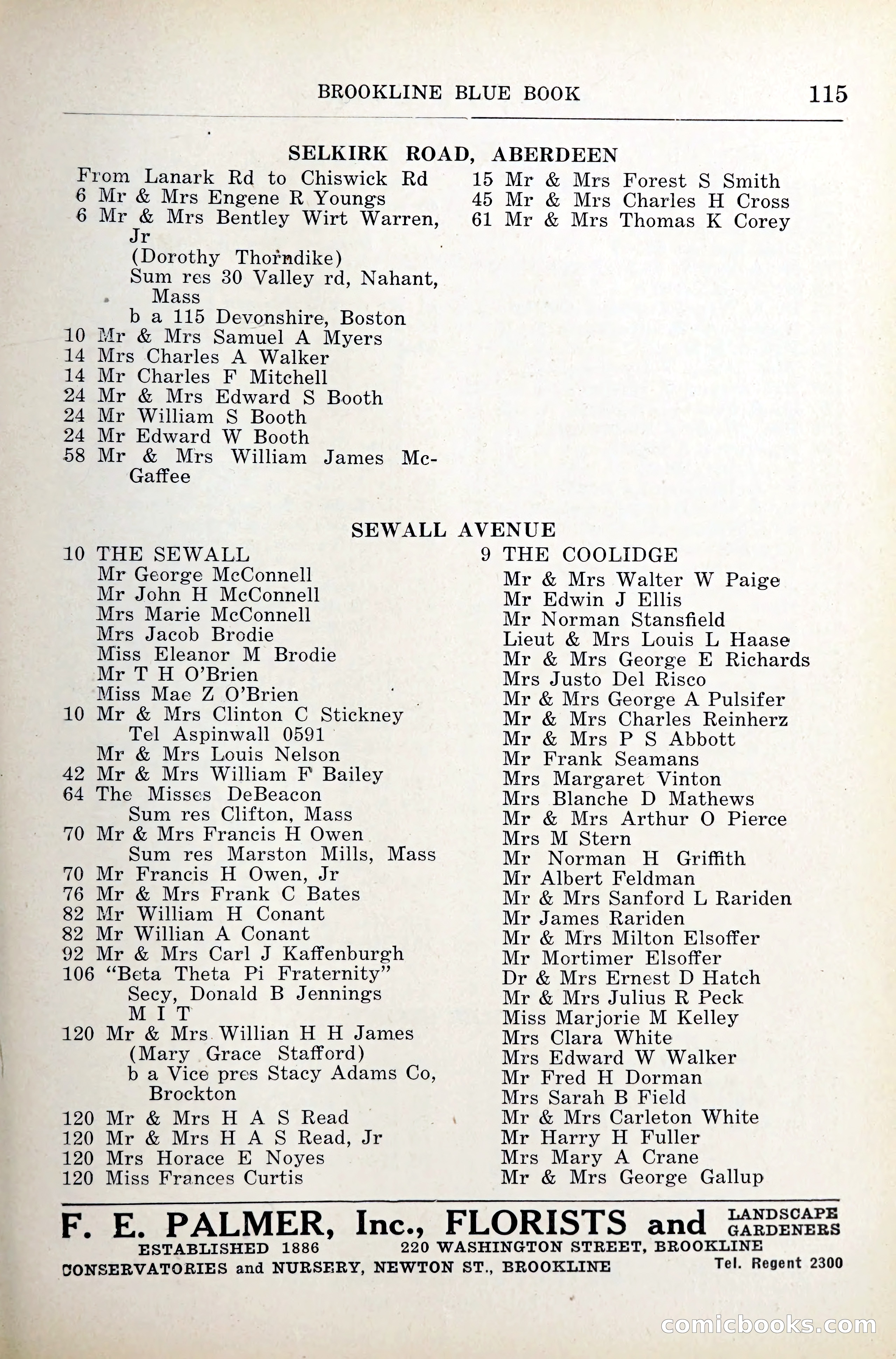 Blue Book of Brookline — page 154 of 341