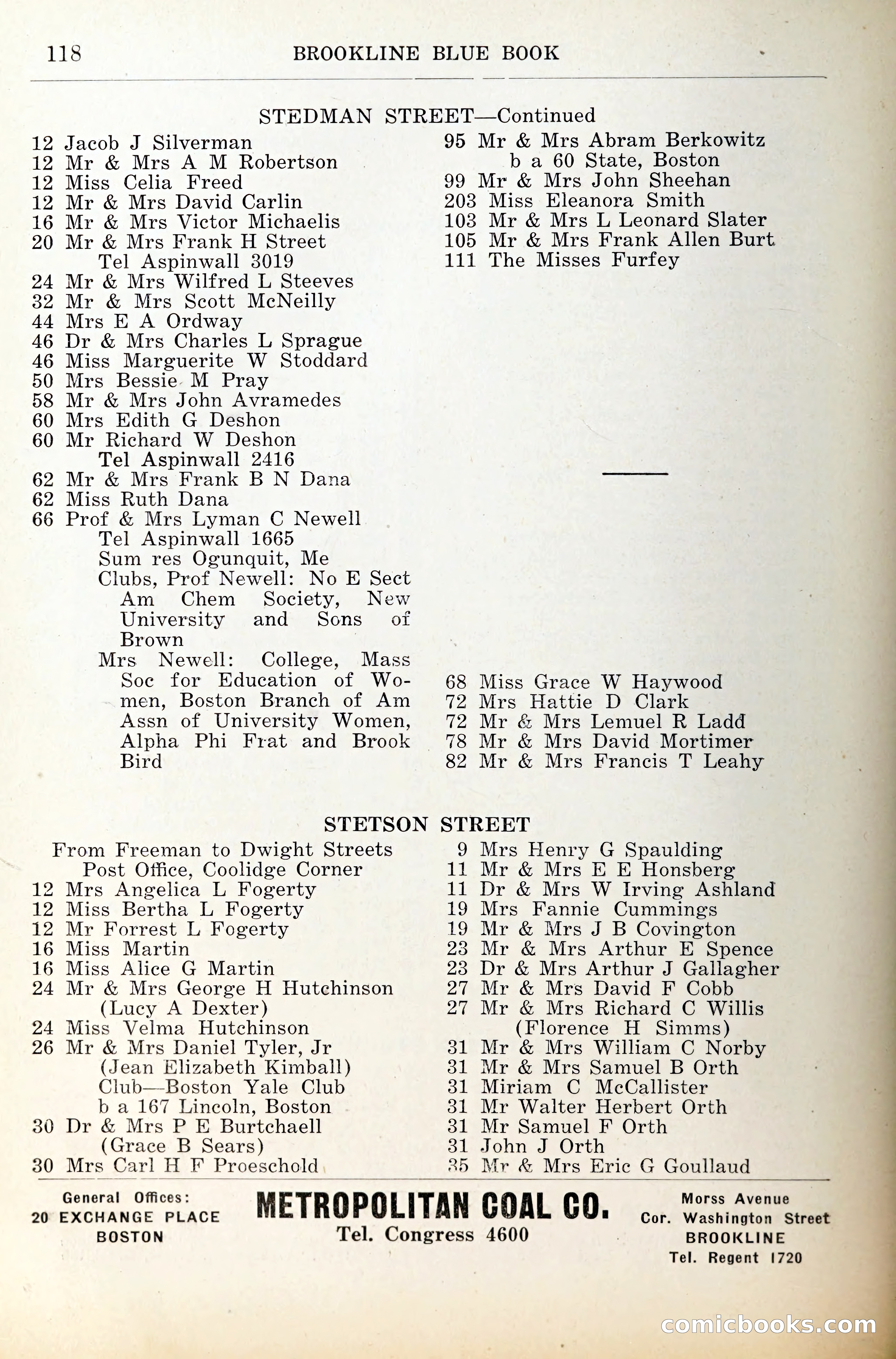 Blue Book of Brookline — page 157 of 341