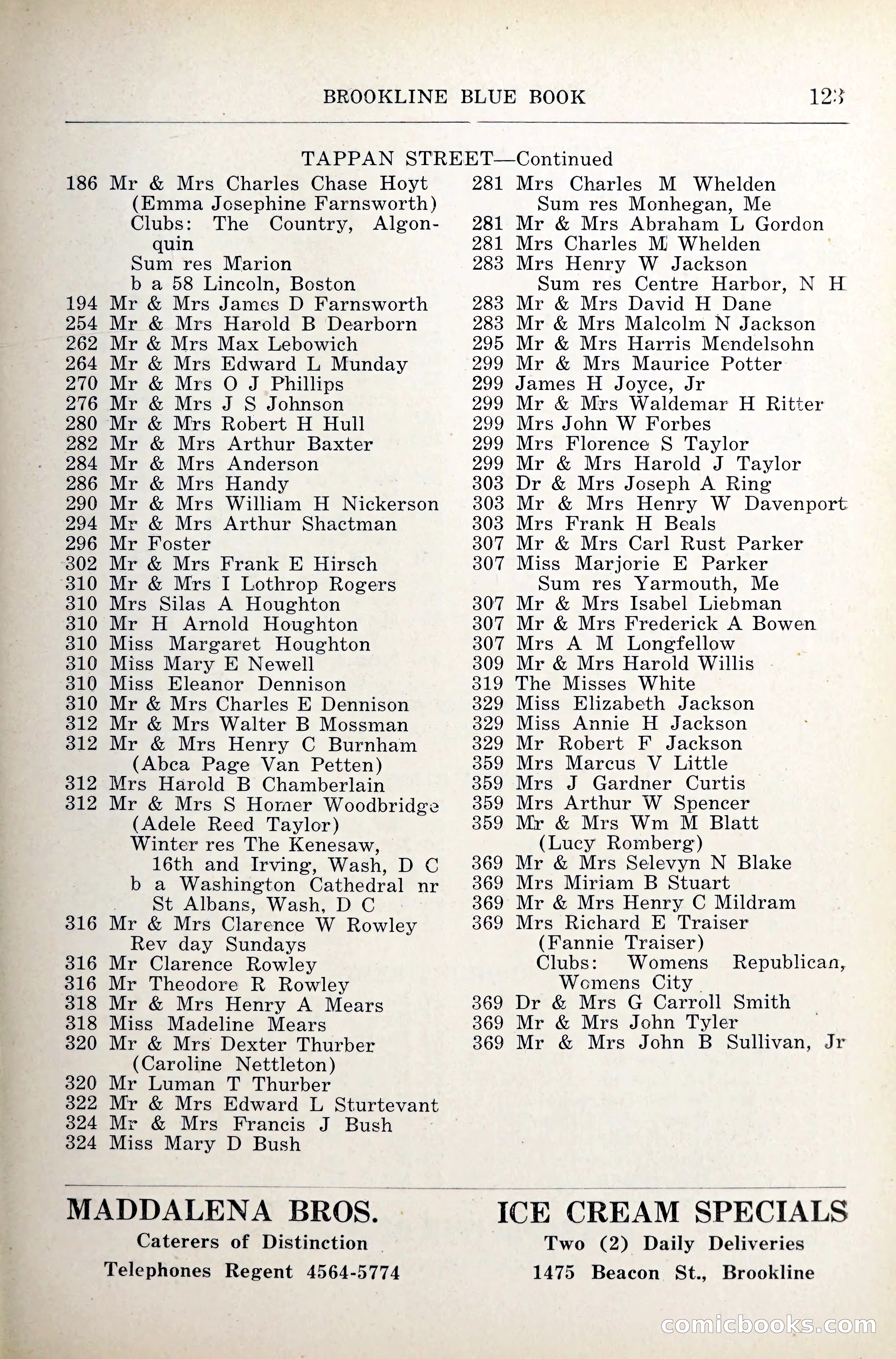 Blue Book of Brookline — page 164 of 341