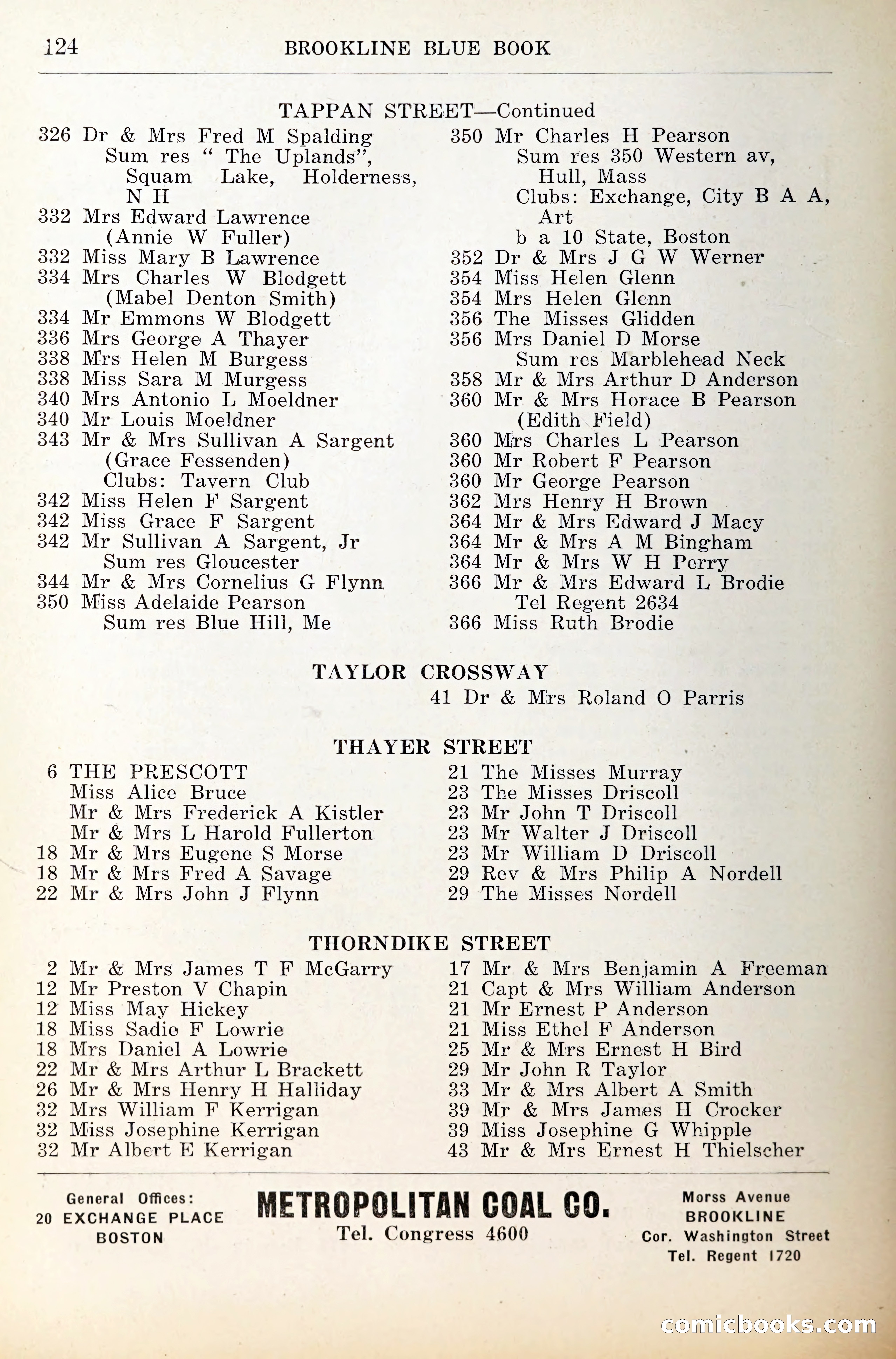 Blue Book of Brookline — page 165 of 341