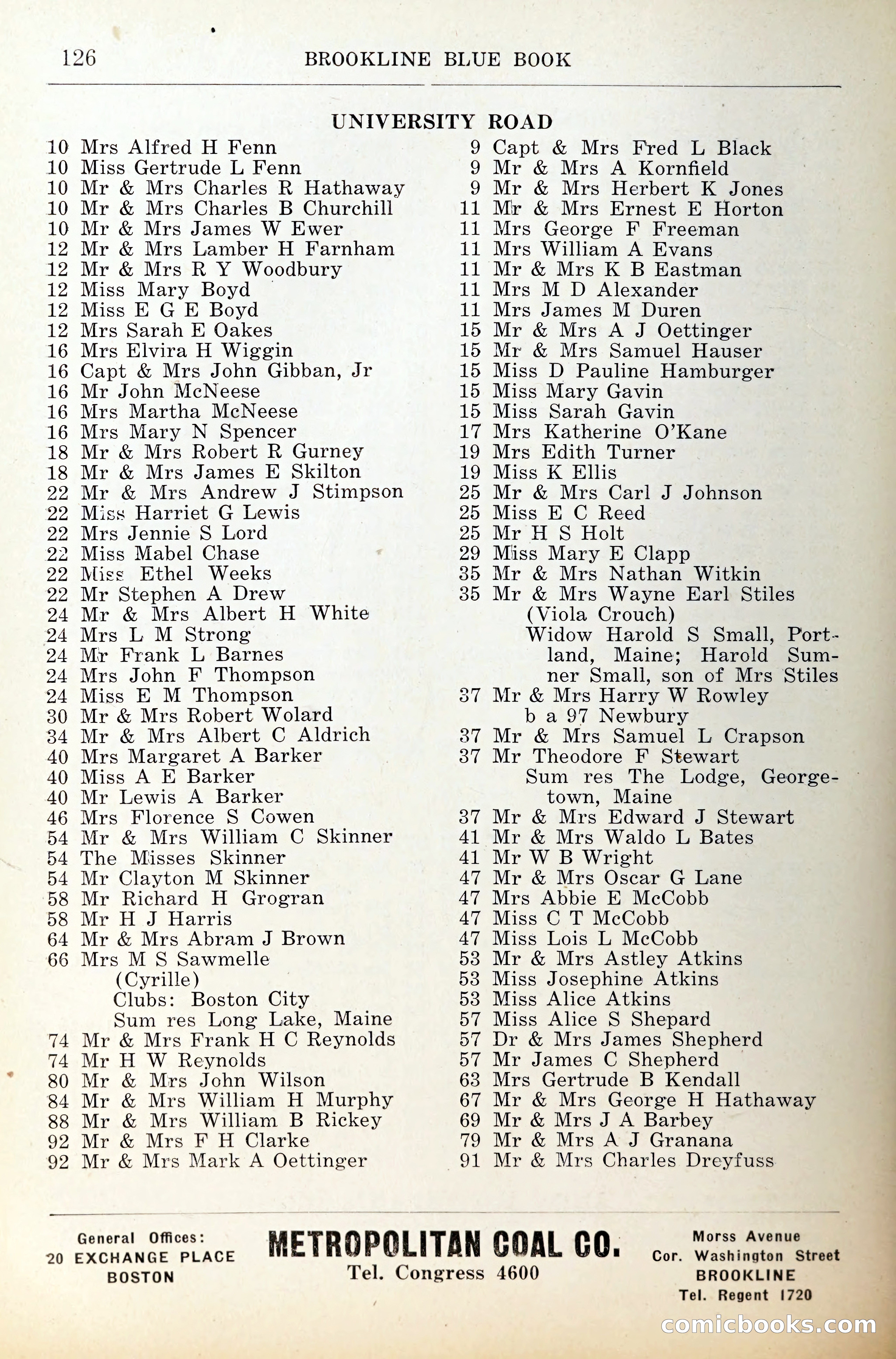 Blue Book of Brookline — page 167 of 341