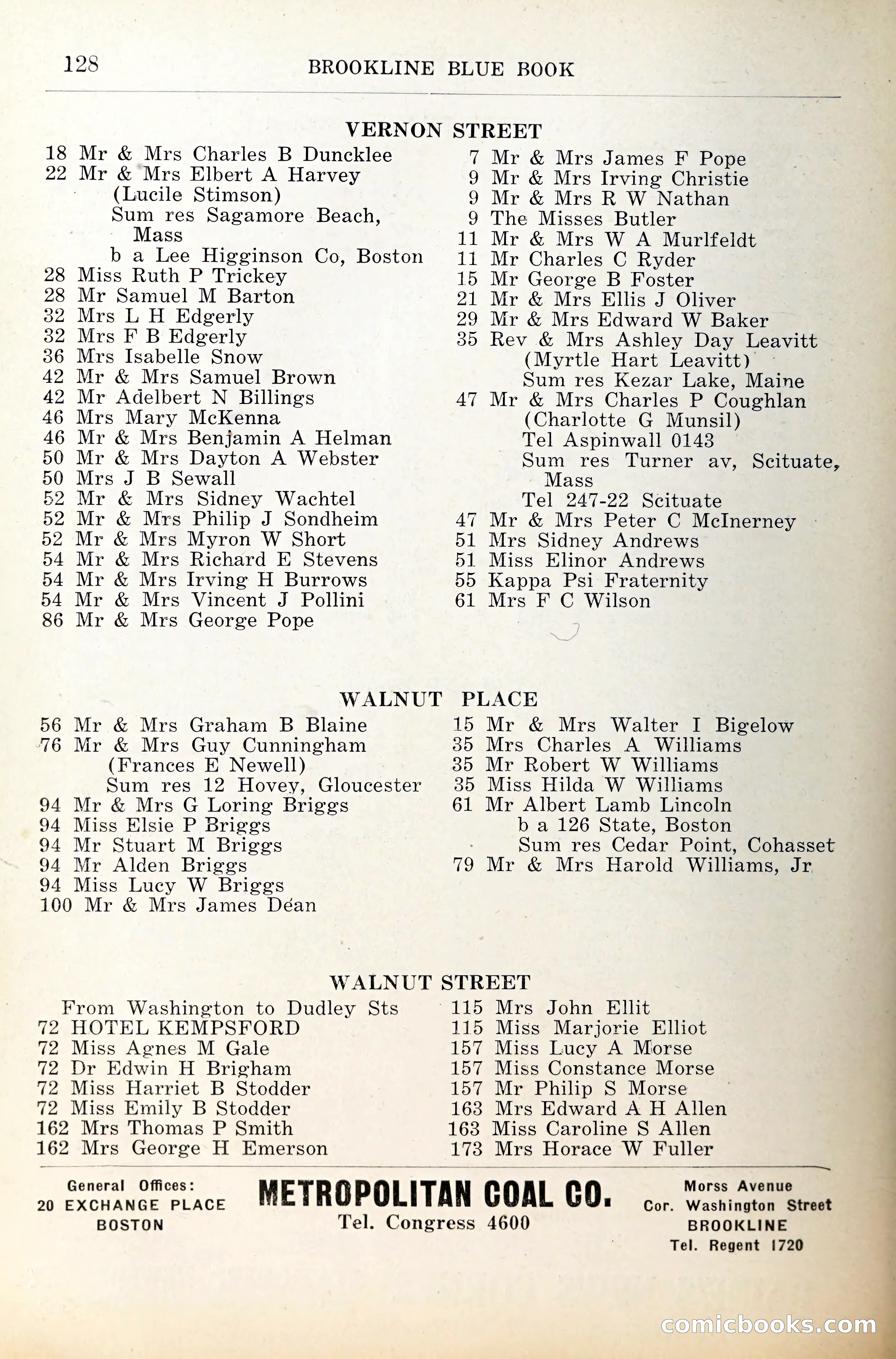 Blue Book of Brookline — page 169 of 341