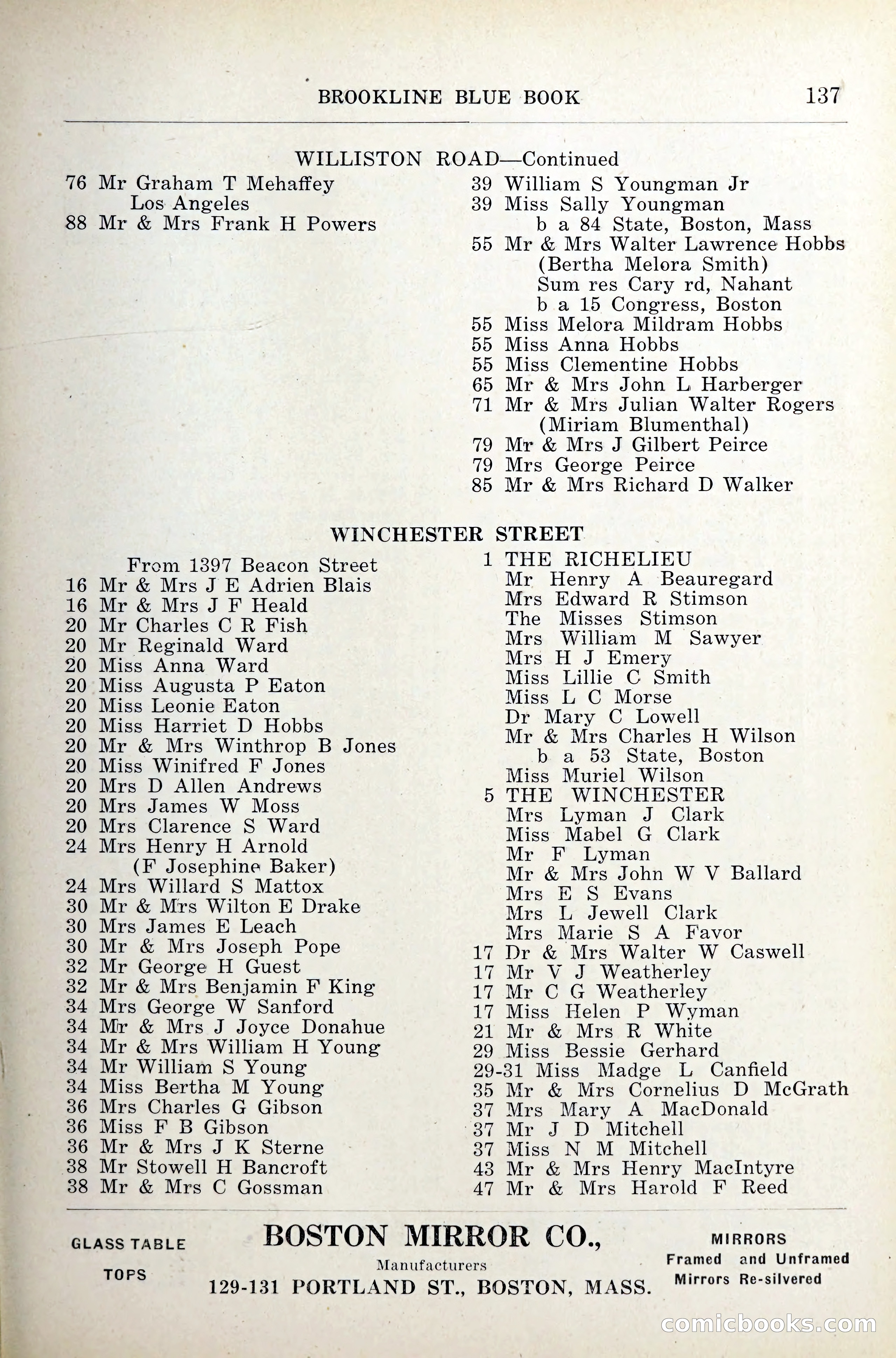Blue Book of Brookline — page 178 of 341
