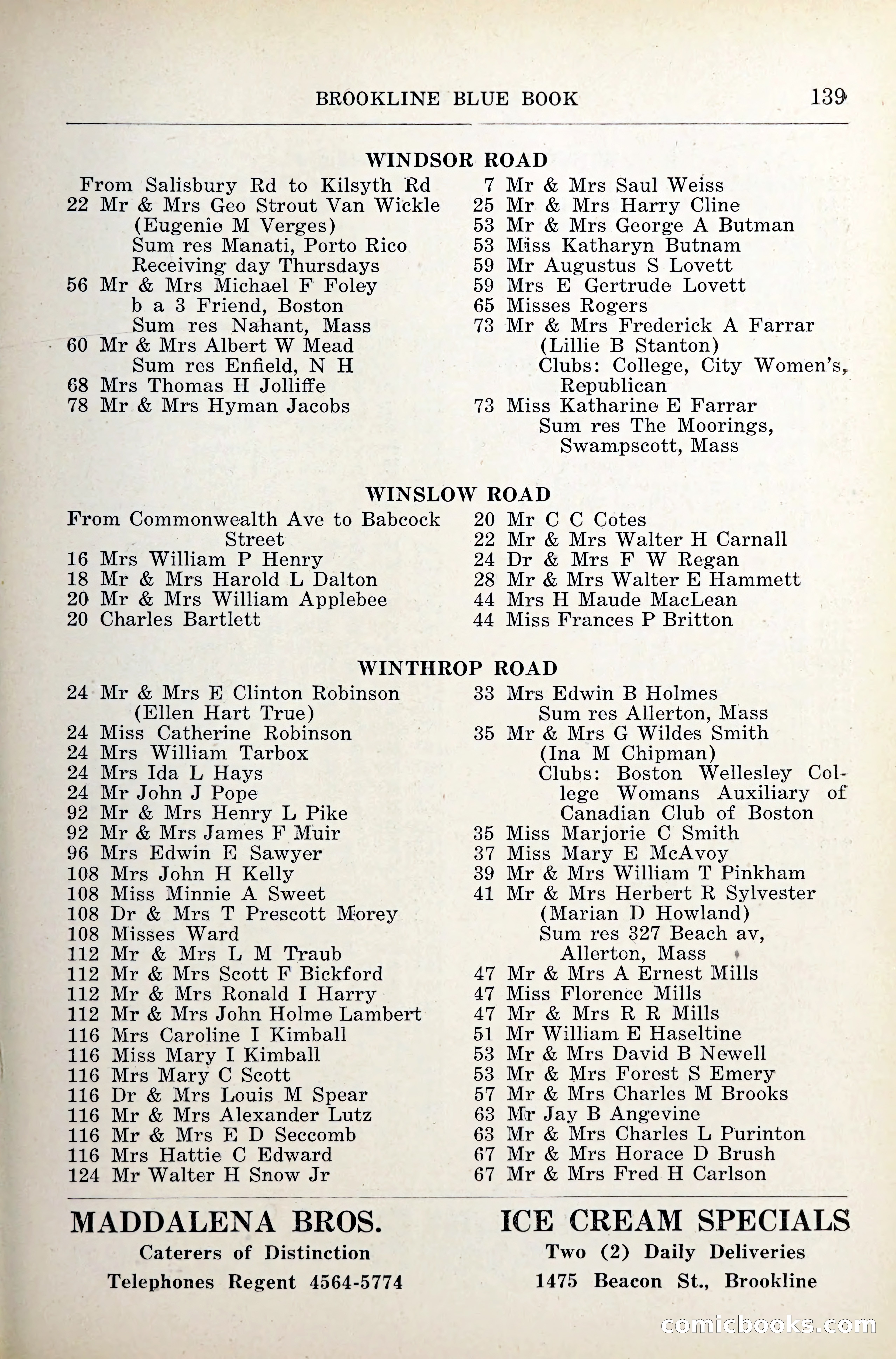 Blue Book of Brookline — page 180 of 341
