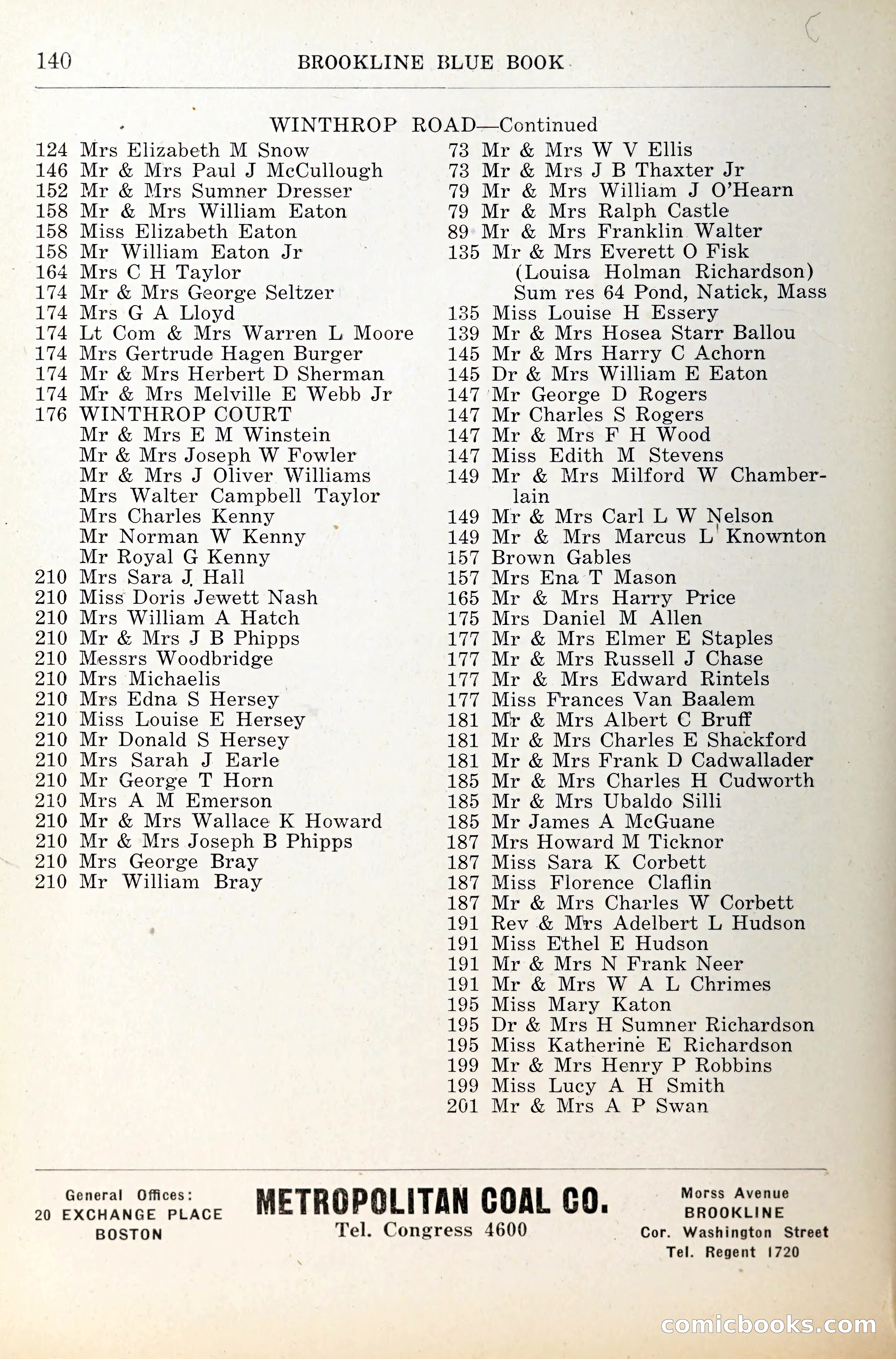 Blue Book of Brookline — page 181 of 341