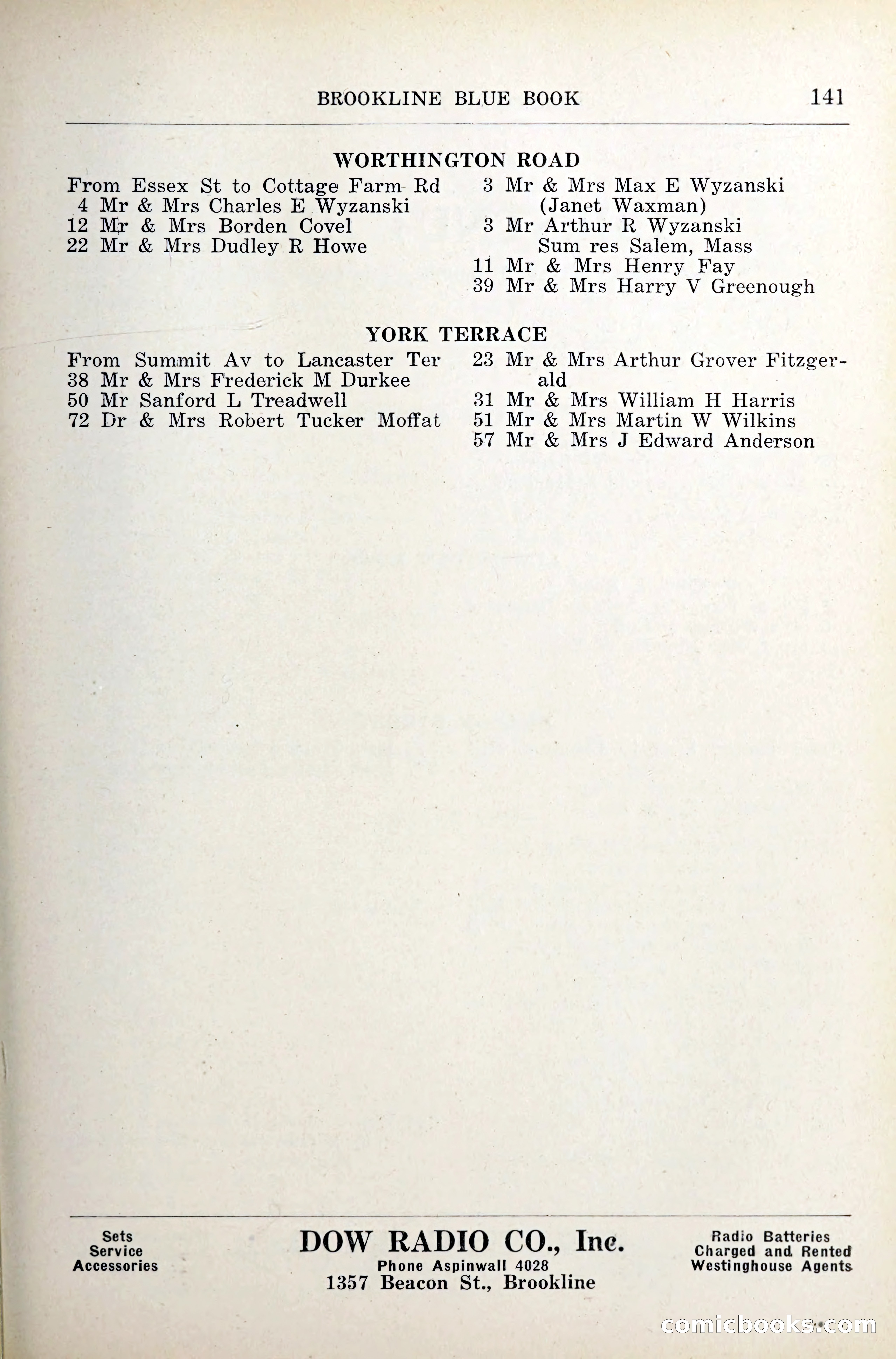 Blue Book of Brookline — page 182 of 341