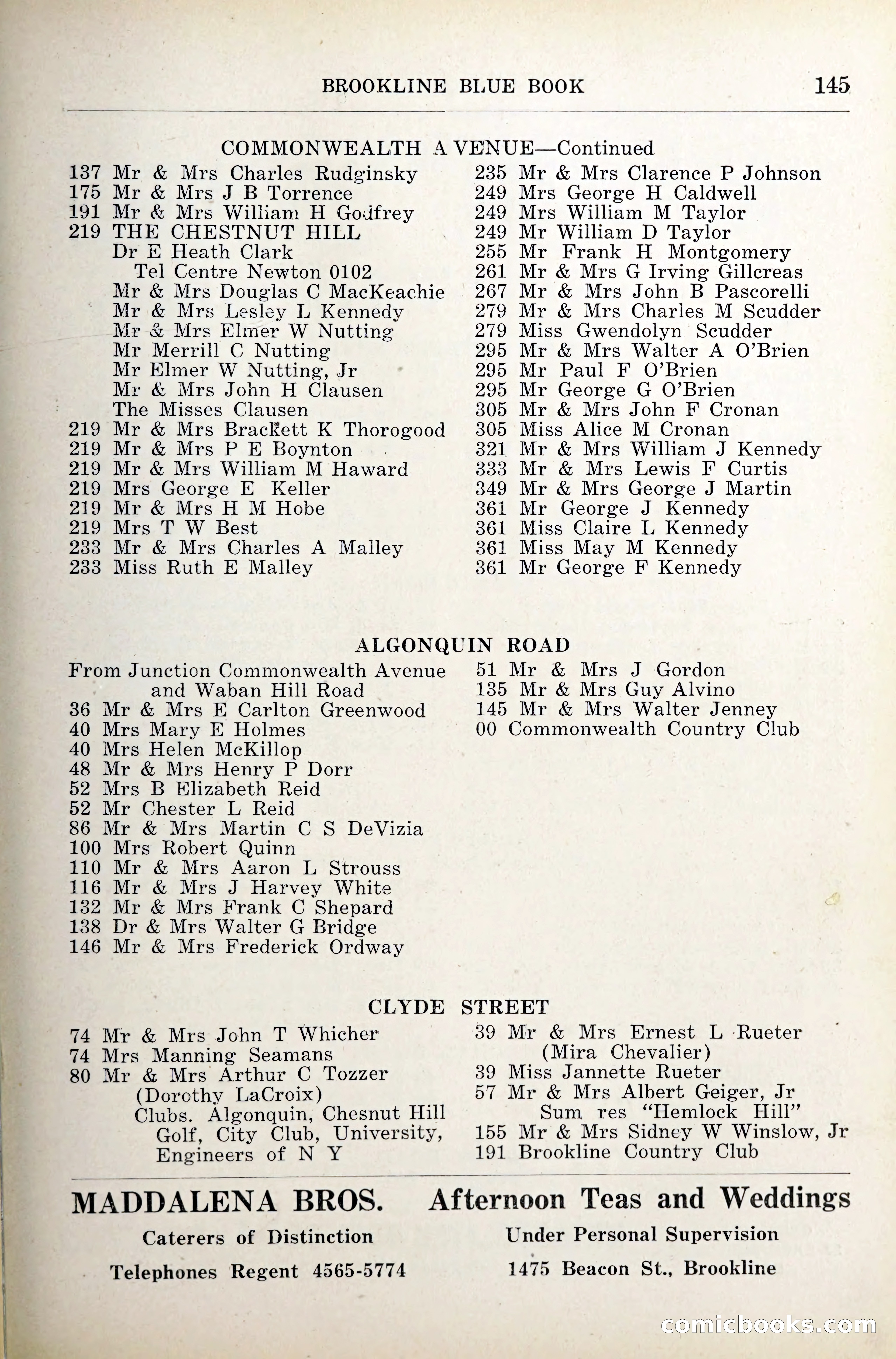 Blue Book of Brookline — page 186 of 341